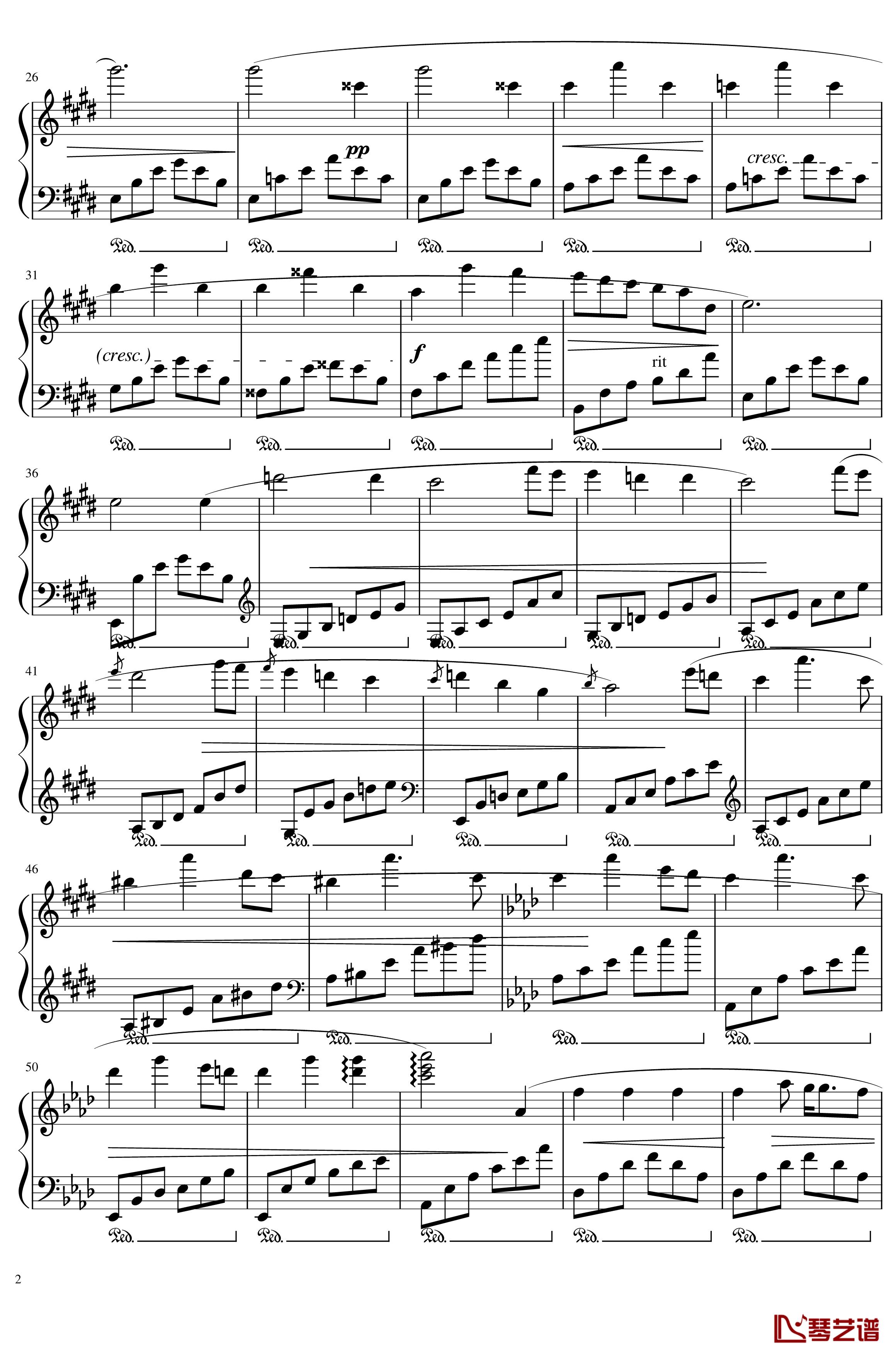 Op.4-2钢琴谱-花季少女-SunnyAK472
