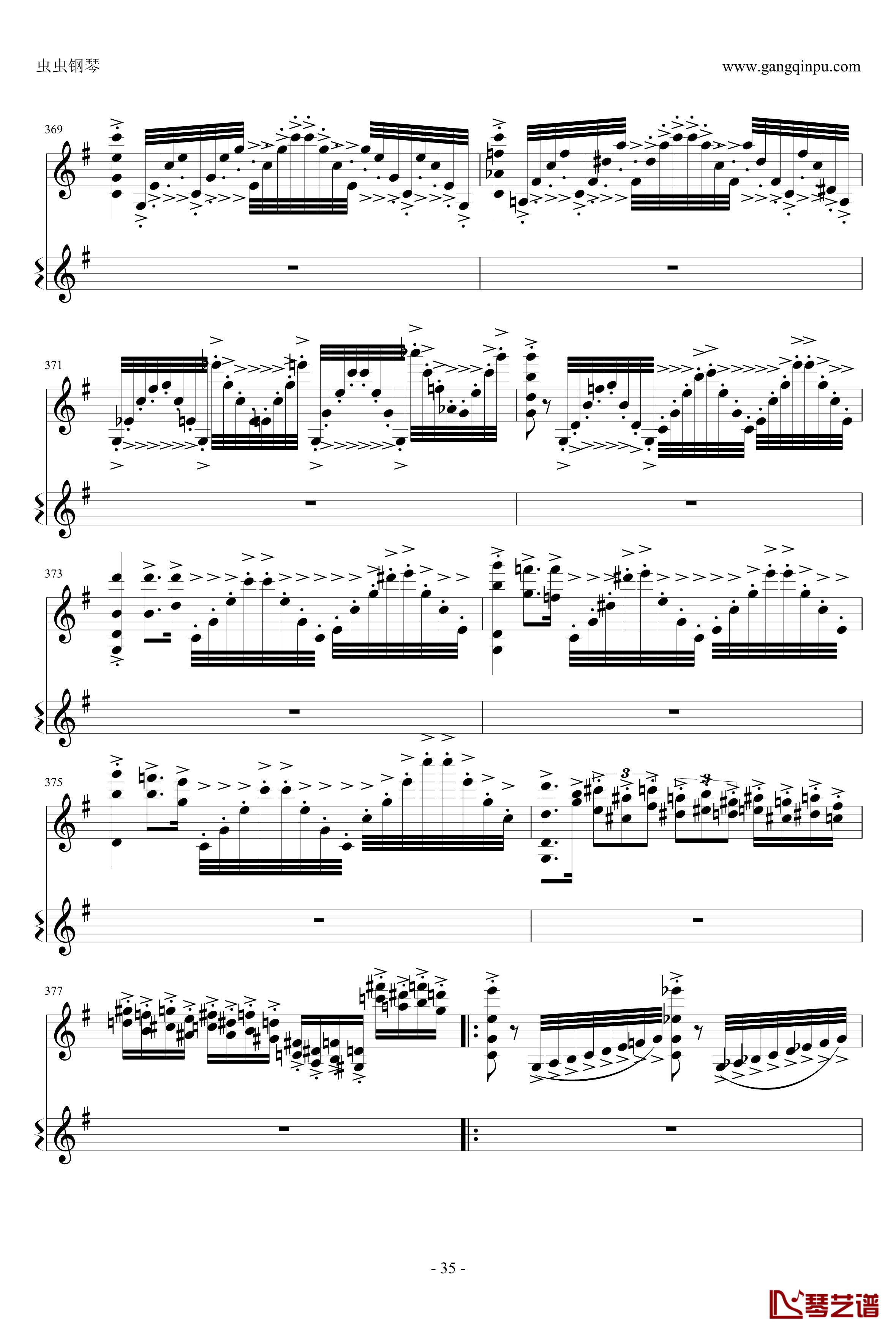 意大利国歌钢琴谱-变奏曲修改版-DXF35