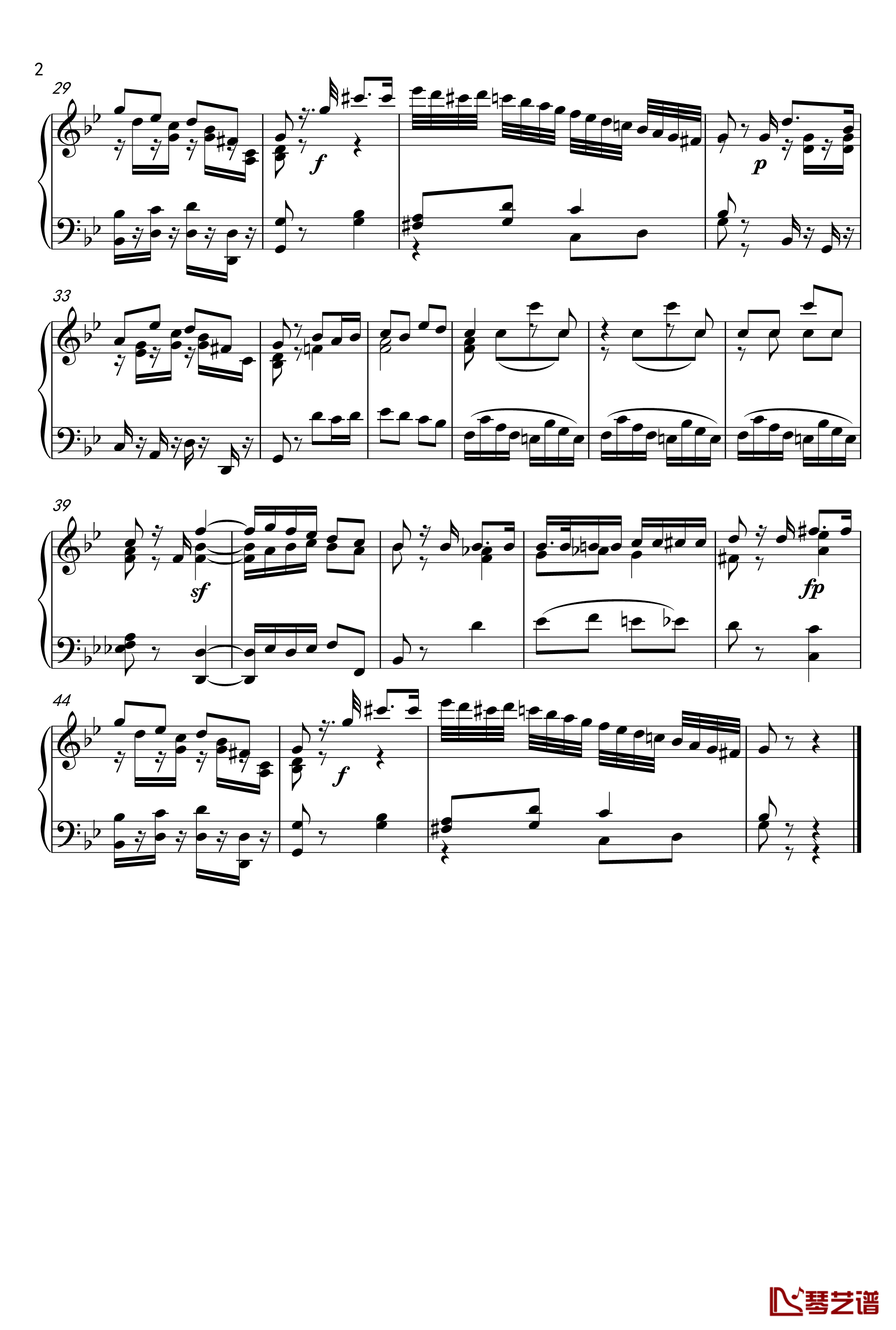 Der Zauberer钢琴谱-Mozart-莫扎特2
