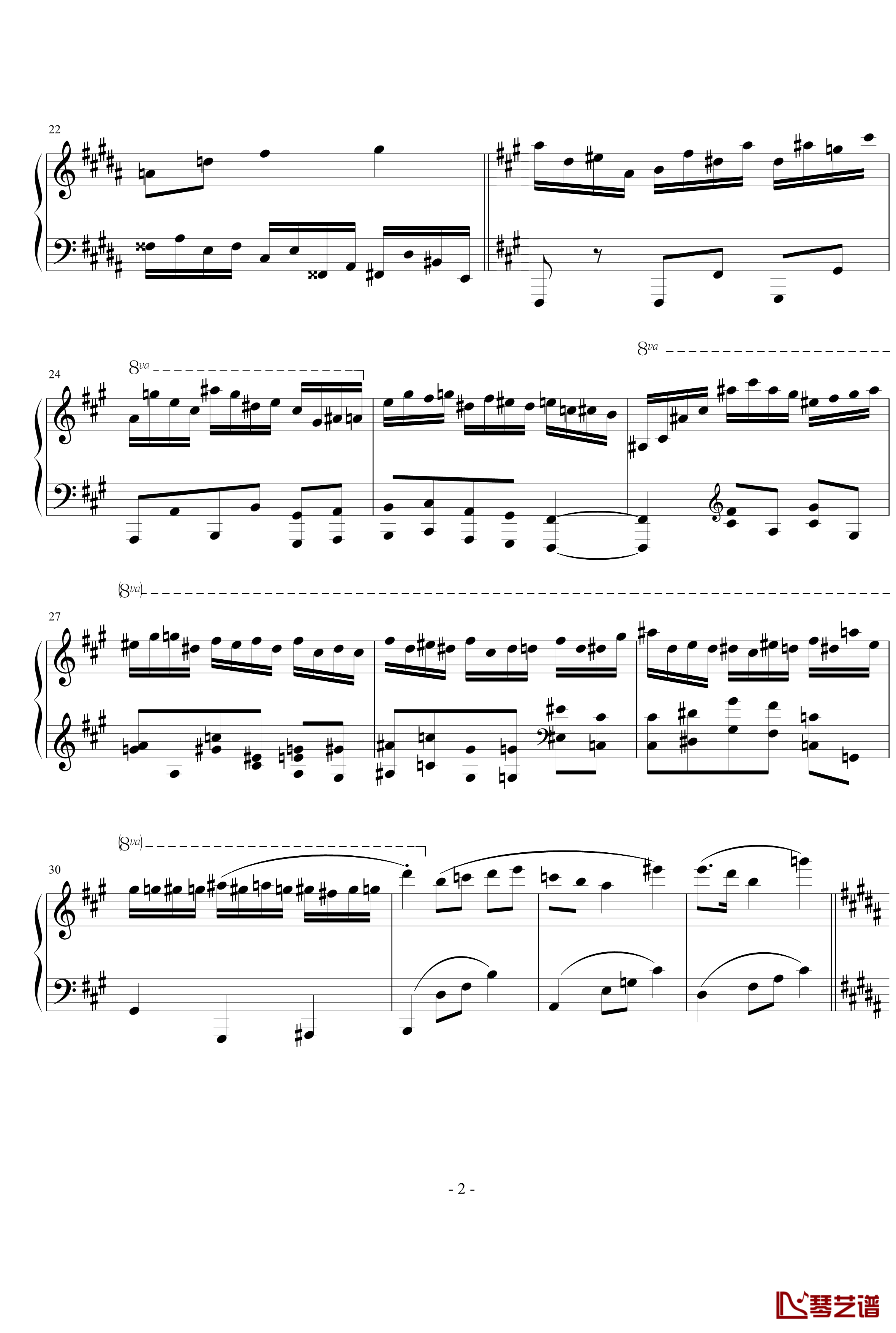 最早期风格钢琴谱-II-流行追梦人2