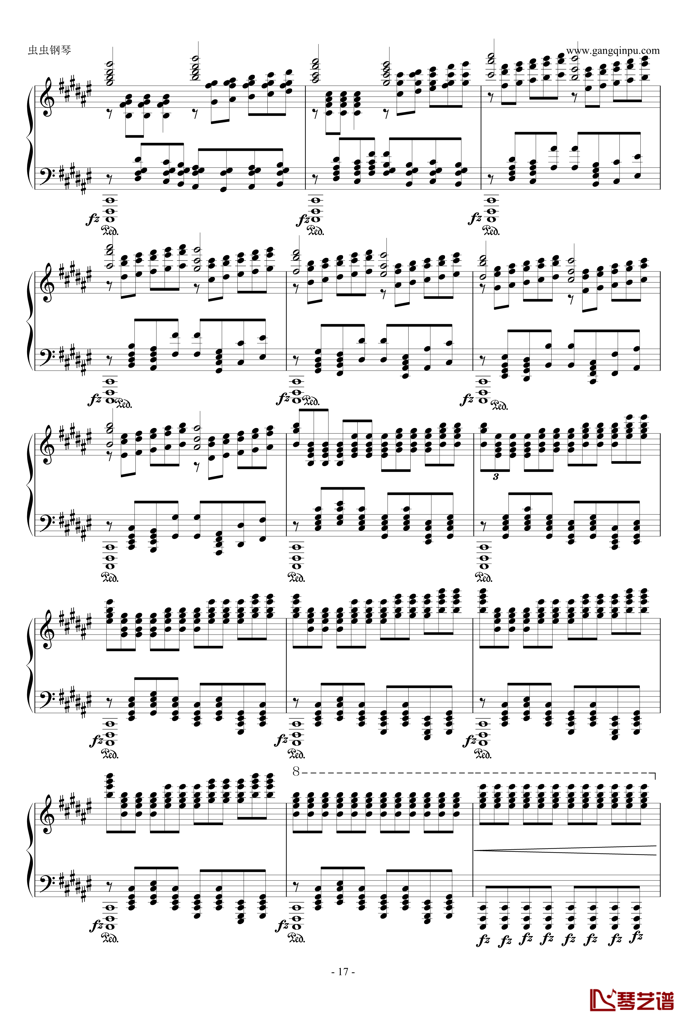 大奏鸣曲第二乐章钢琴谱-新年献礼-阿尔坎17