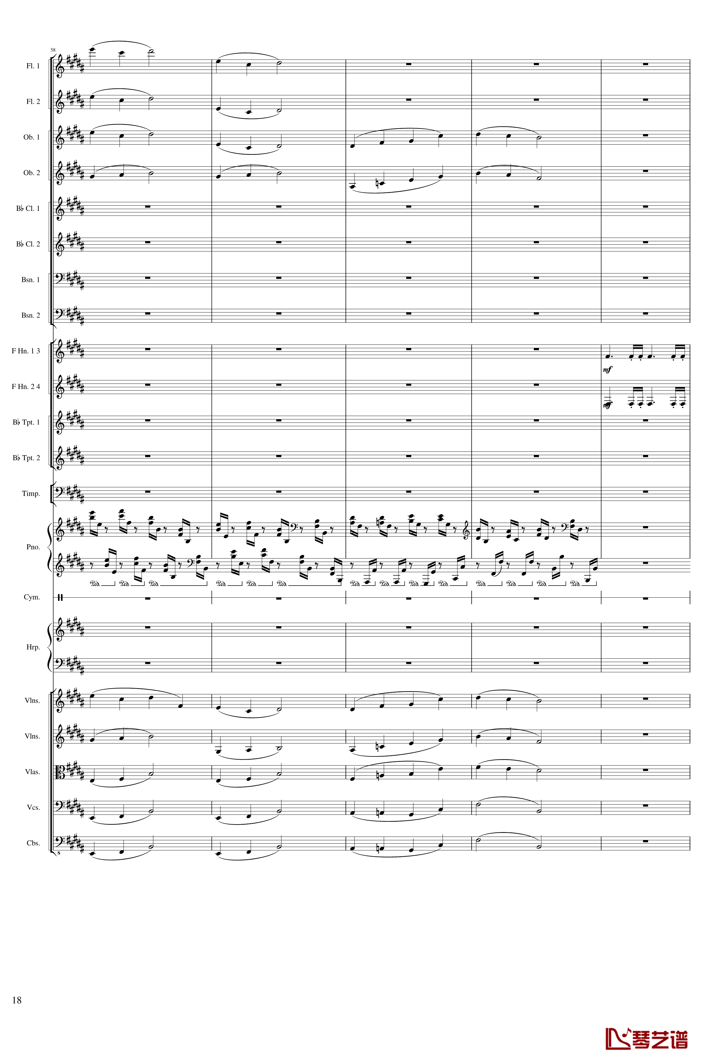 Symphonic Poem No.3, Op.91 Part 3钢琴谱-一个球18