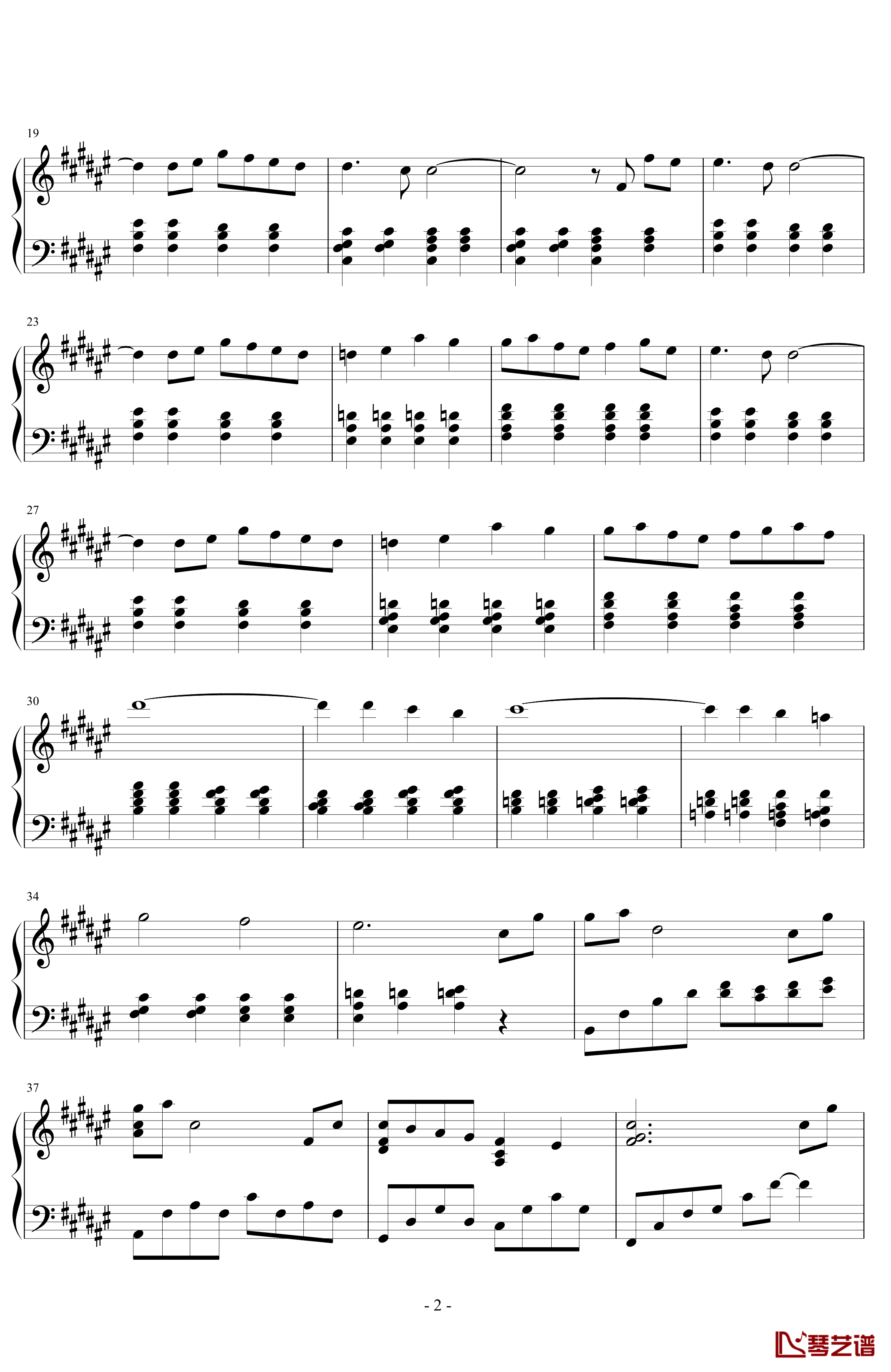 空に光る钢琴谱-Clannad插曲2