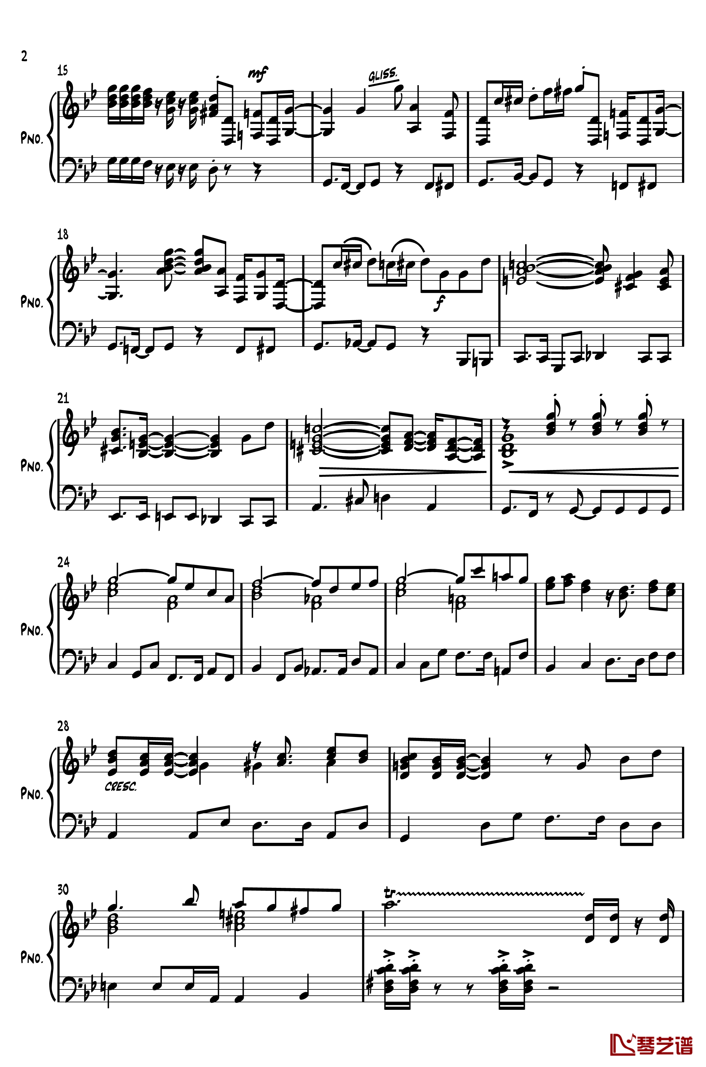 鲁邦三世2015钢琴谱-新2