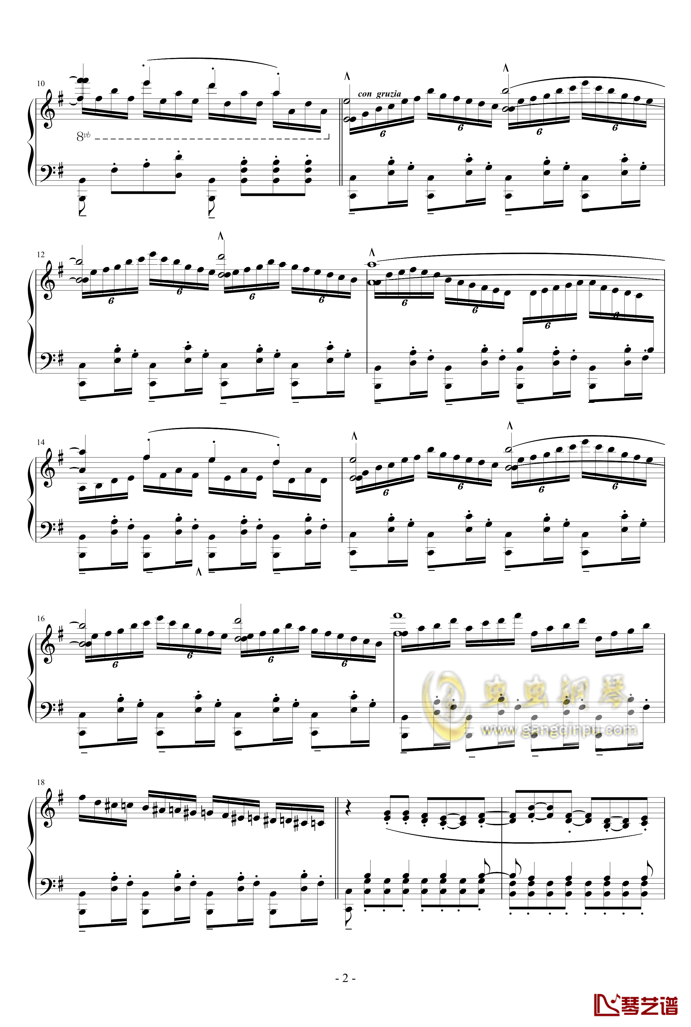 ココロ钢琴谱-鏡音リン2