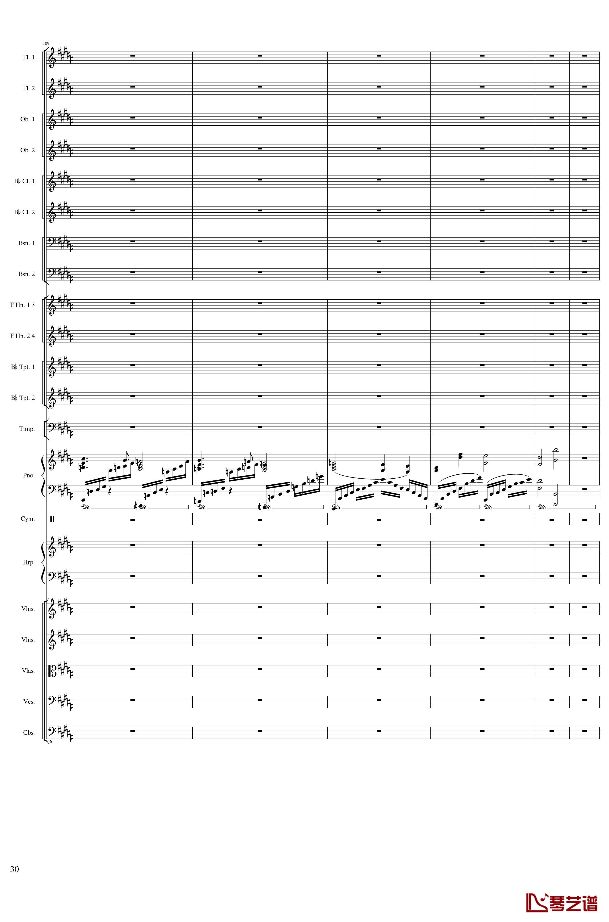 Symphonic Poem No.3, Op.91 Part 3钢琴谱-一个球30