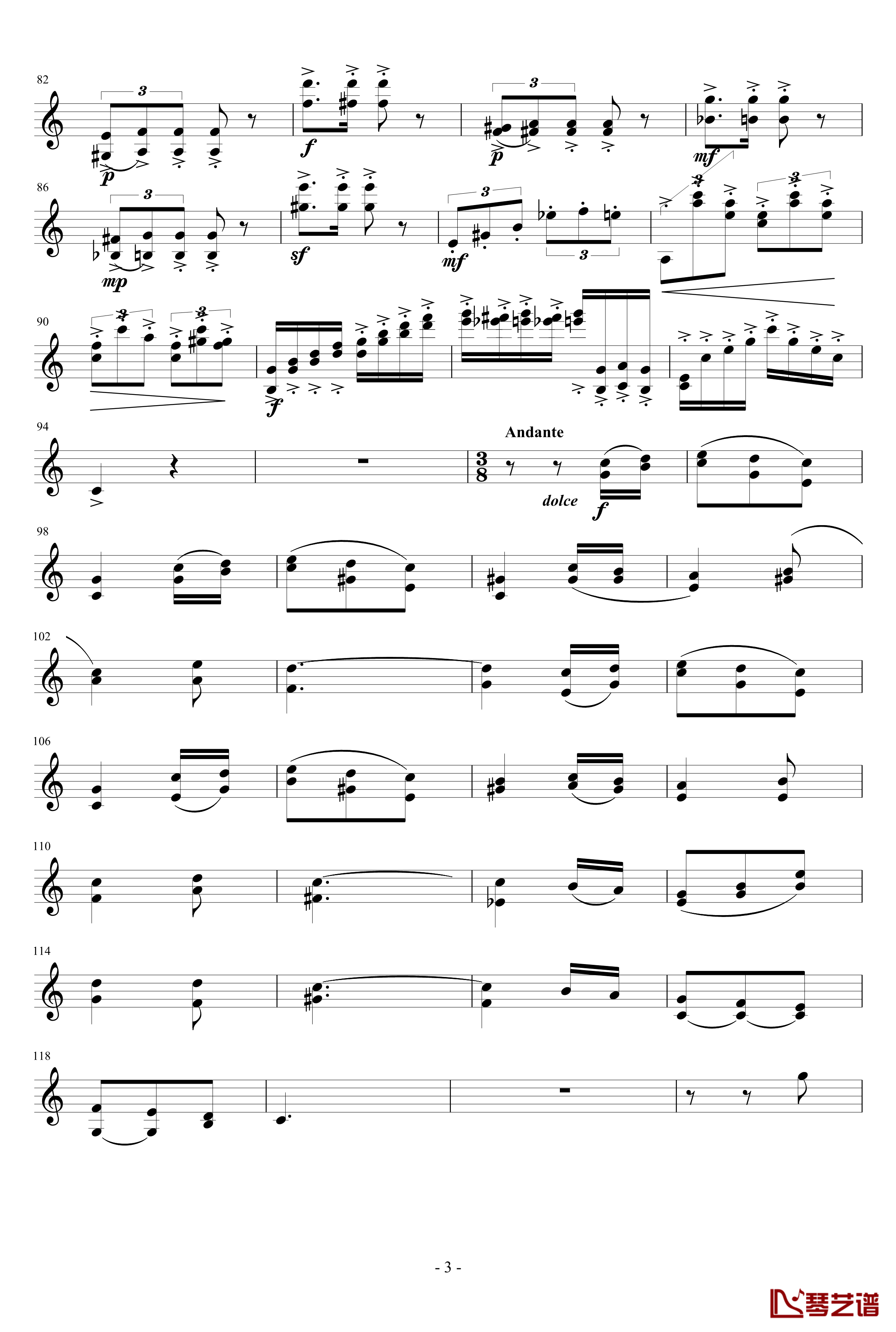 小随想曲钢琴谱-DXF3