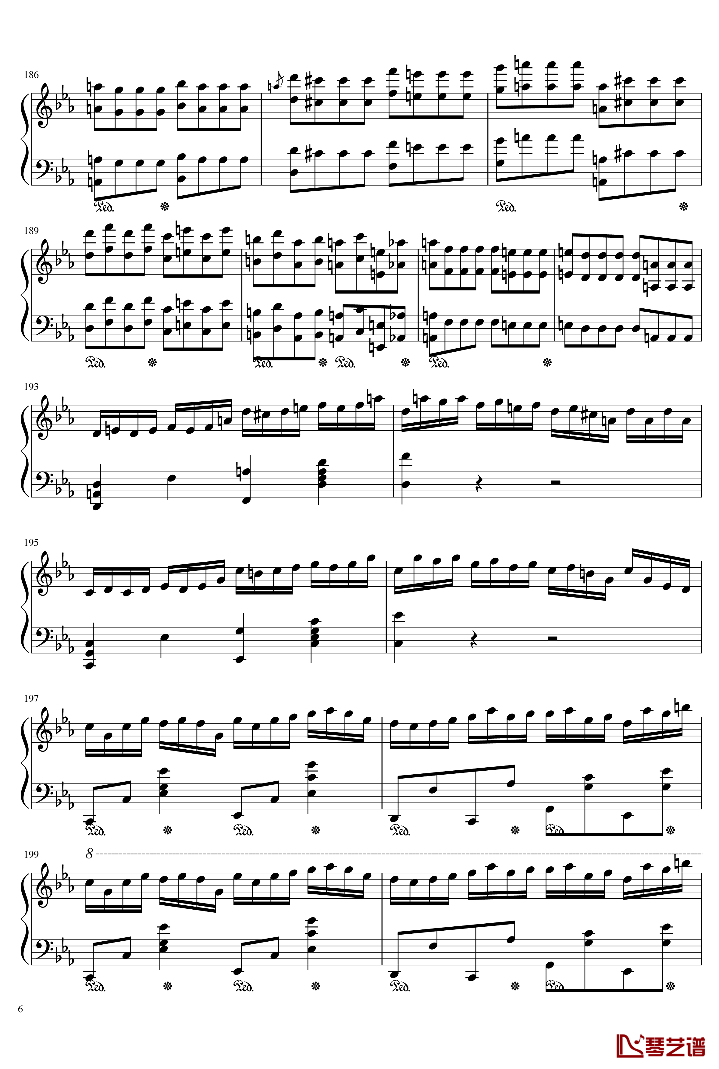 钢琴协奏曲第一乐章钢琴谱-Ice-KUN6