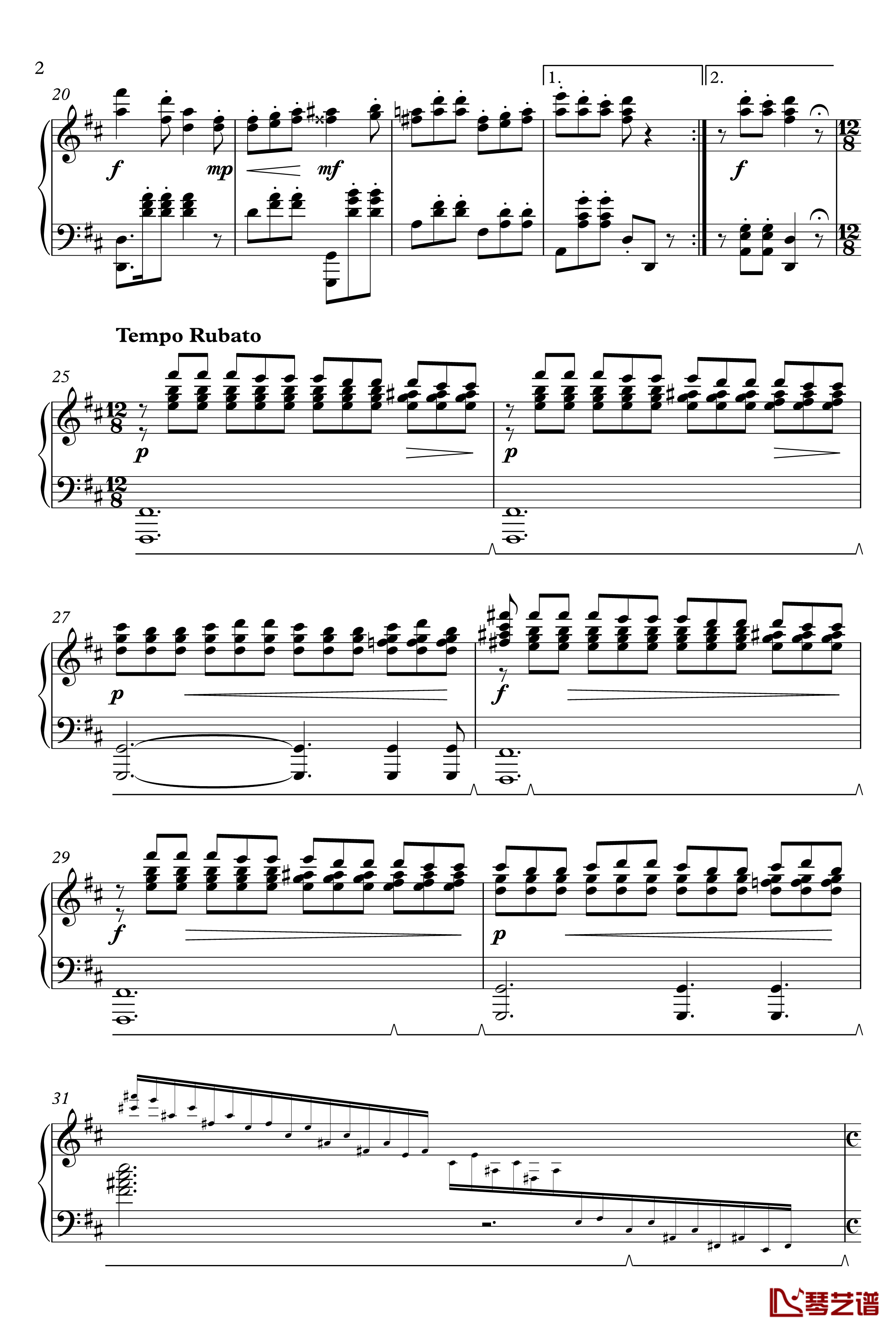 Bagatelle No. 6钢琴谱-Z13-arch form-漆政2