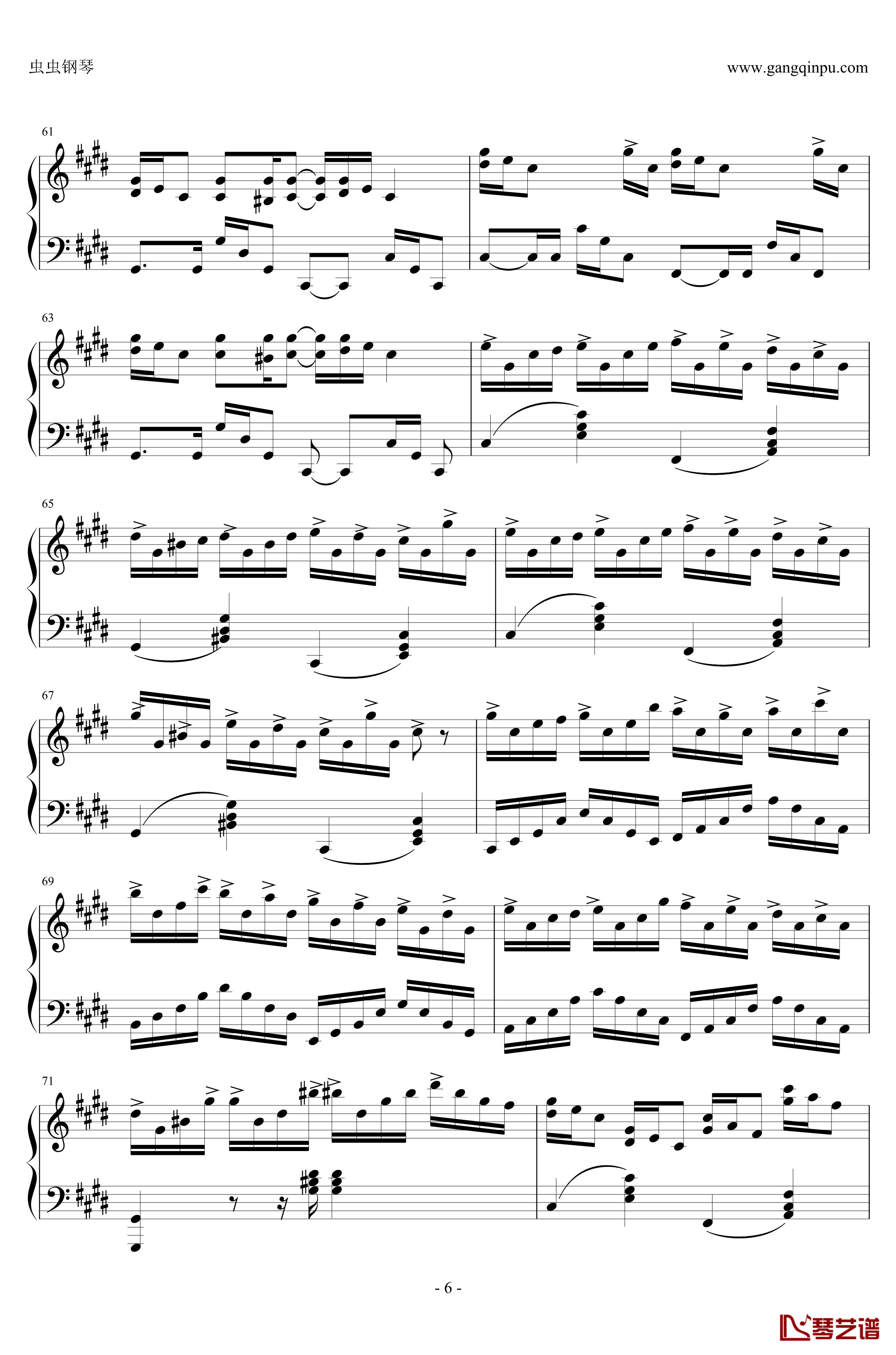 克罗地亚狂想曲钢琴谱-与原录音完全一致-马克西姆-Maksim·Mrvica6