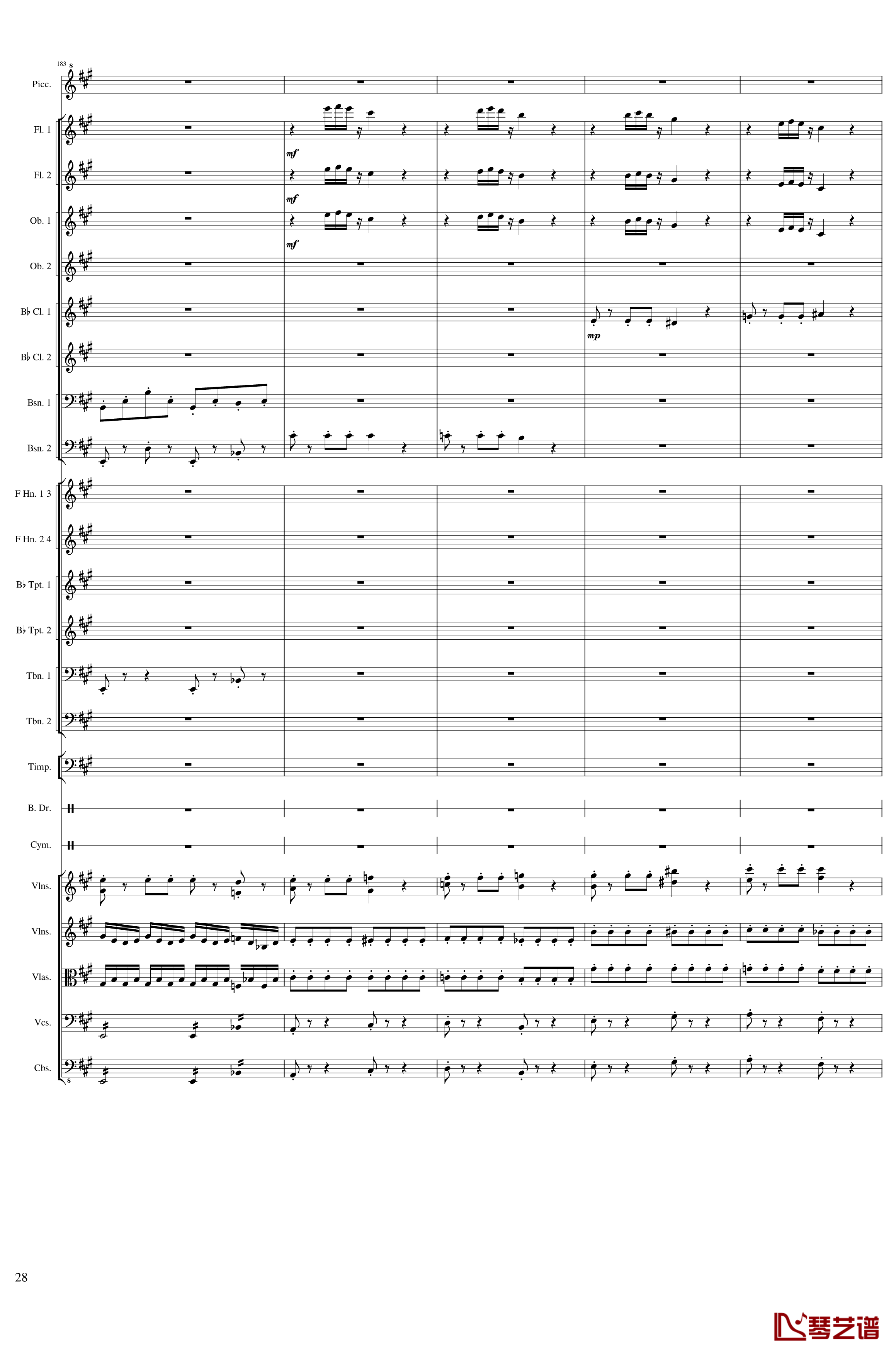 Carnival钢琴谱-Op.posth-一个球28