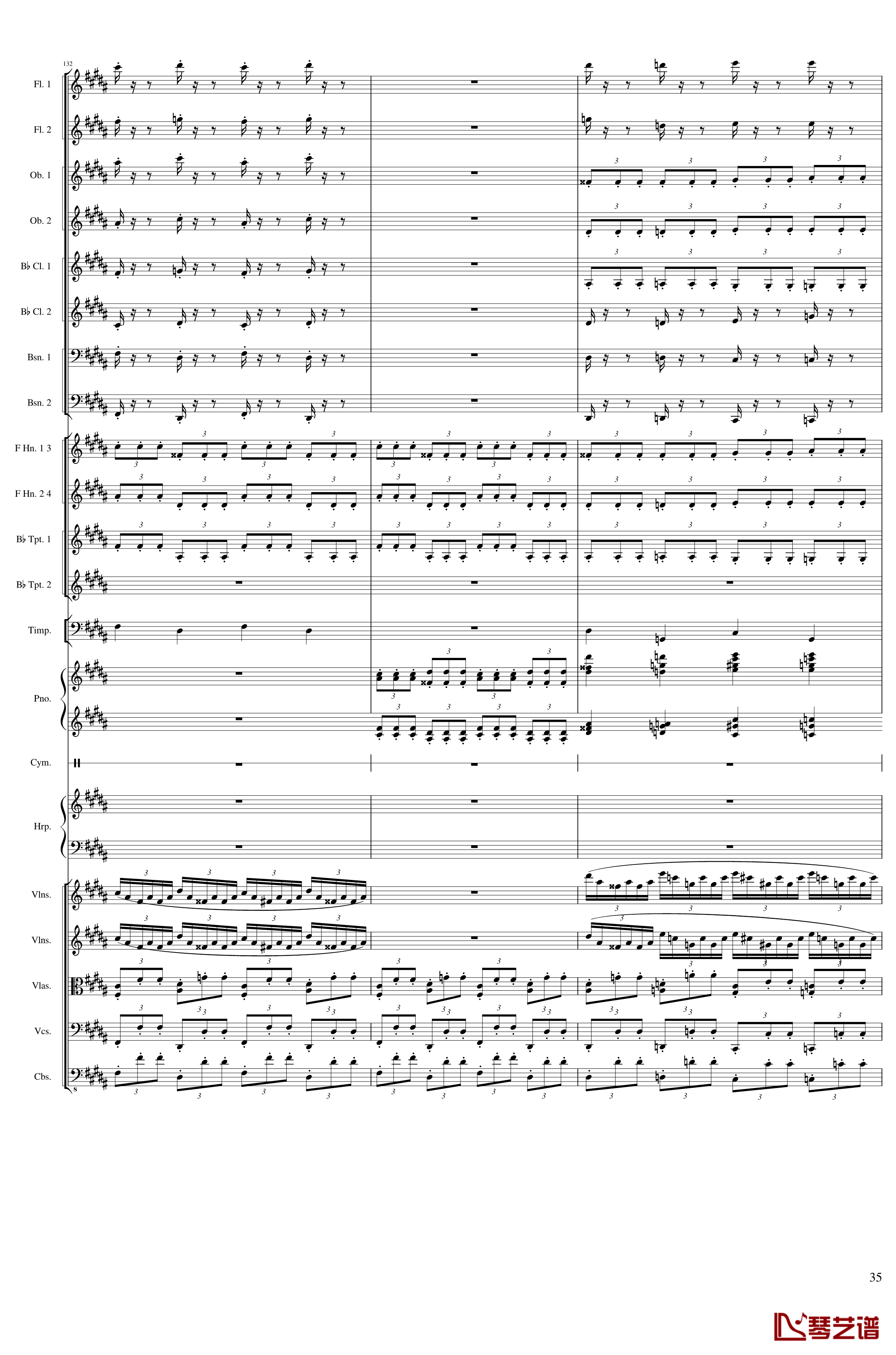Symphonic Poem No.3, Op.91 Part 3钢琴谱-一个球35