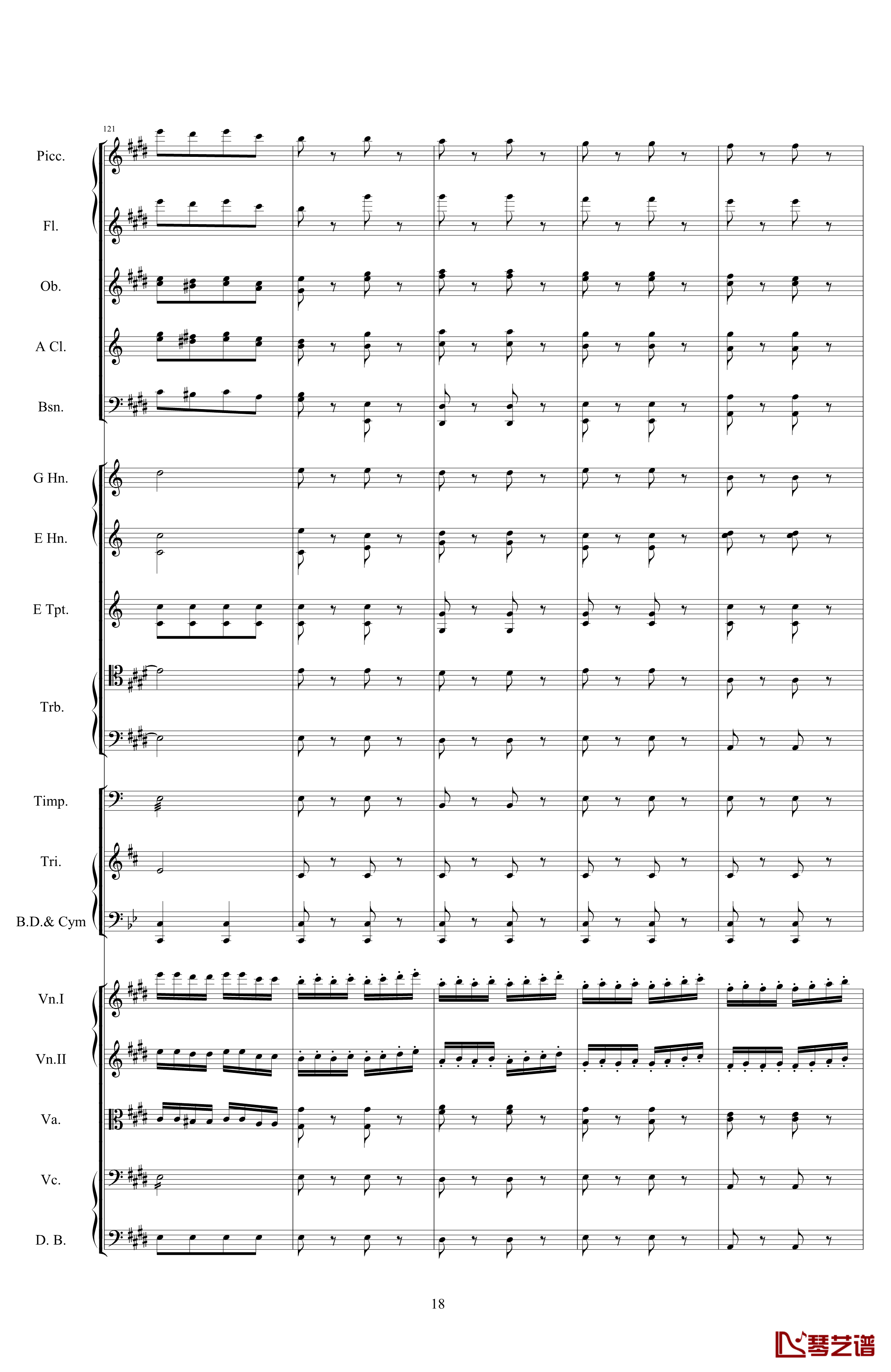 威廉退尔序曲钢琴谱-原版扒谱-罗西尼18