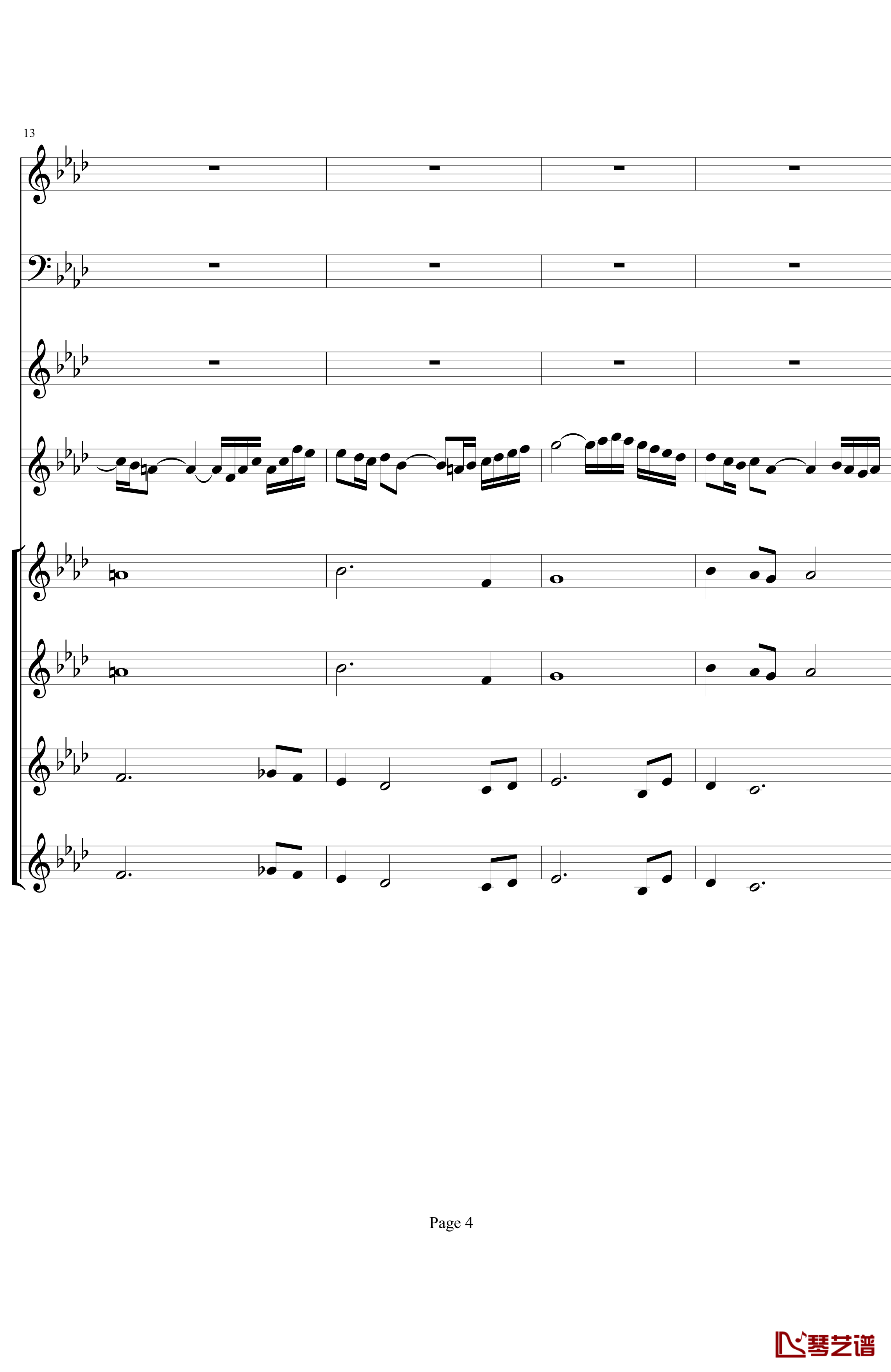 双童声协奏曲钢琴谱-Concerto Pour Deux Voix-合唱版-Saint-Preux4