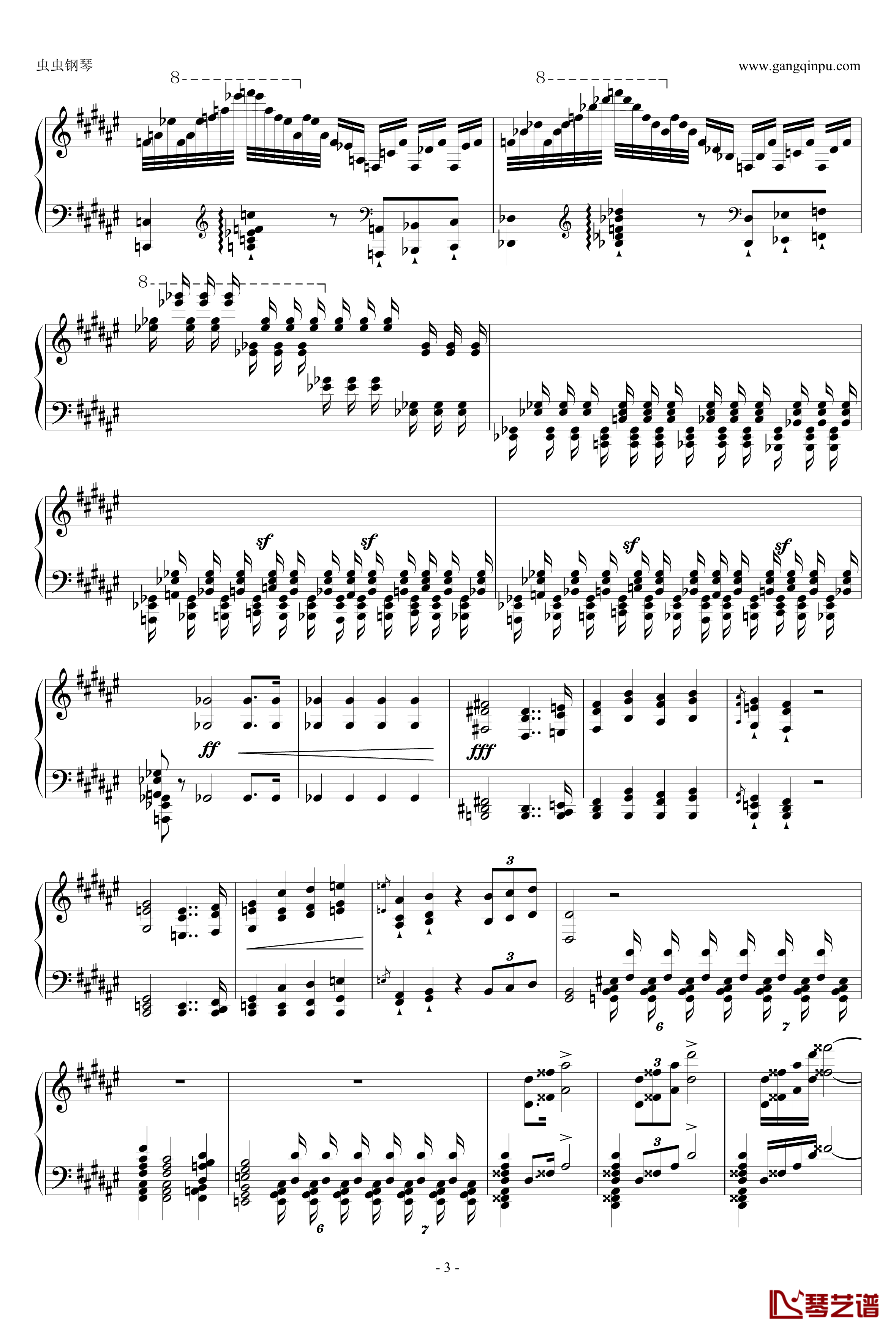 大奏鸣曲第二乐章钢琴谱-新年献礼-阿尔坎3