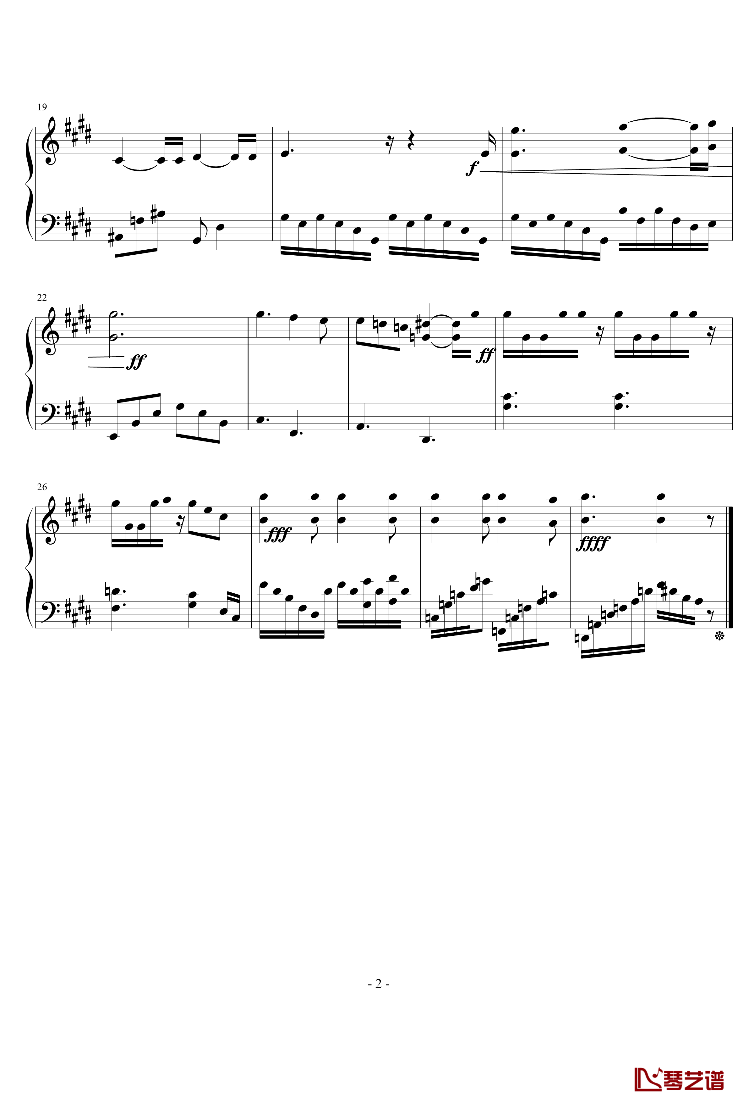 僵尸新娘中Victor的独奏钢琴谱-Danny Elfman-钢琴2