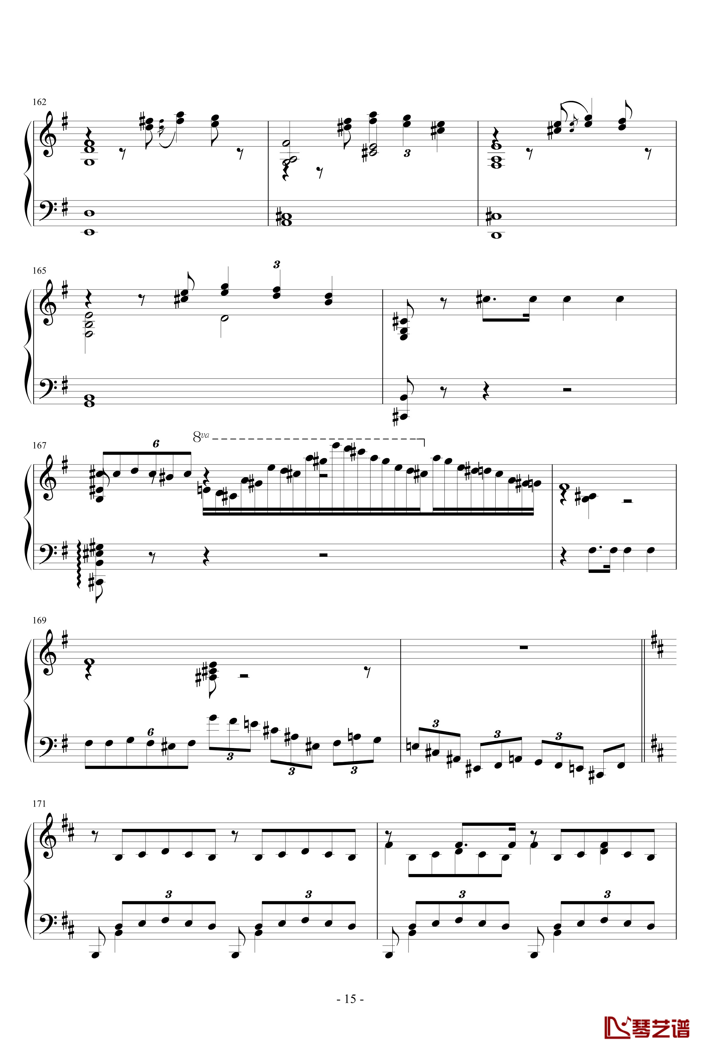 诺玛的回忆钢琴谱-十大最难钢琴曲之一-李斯特15