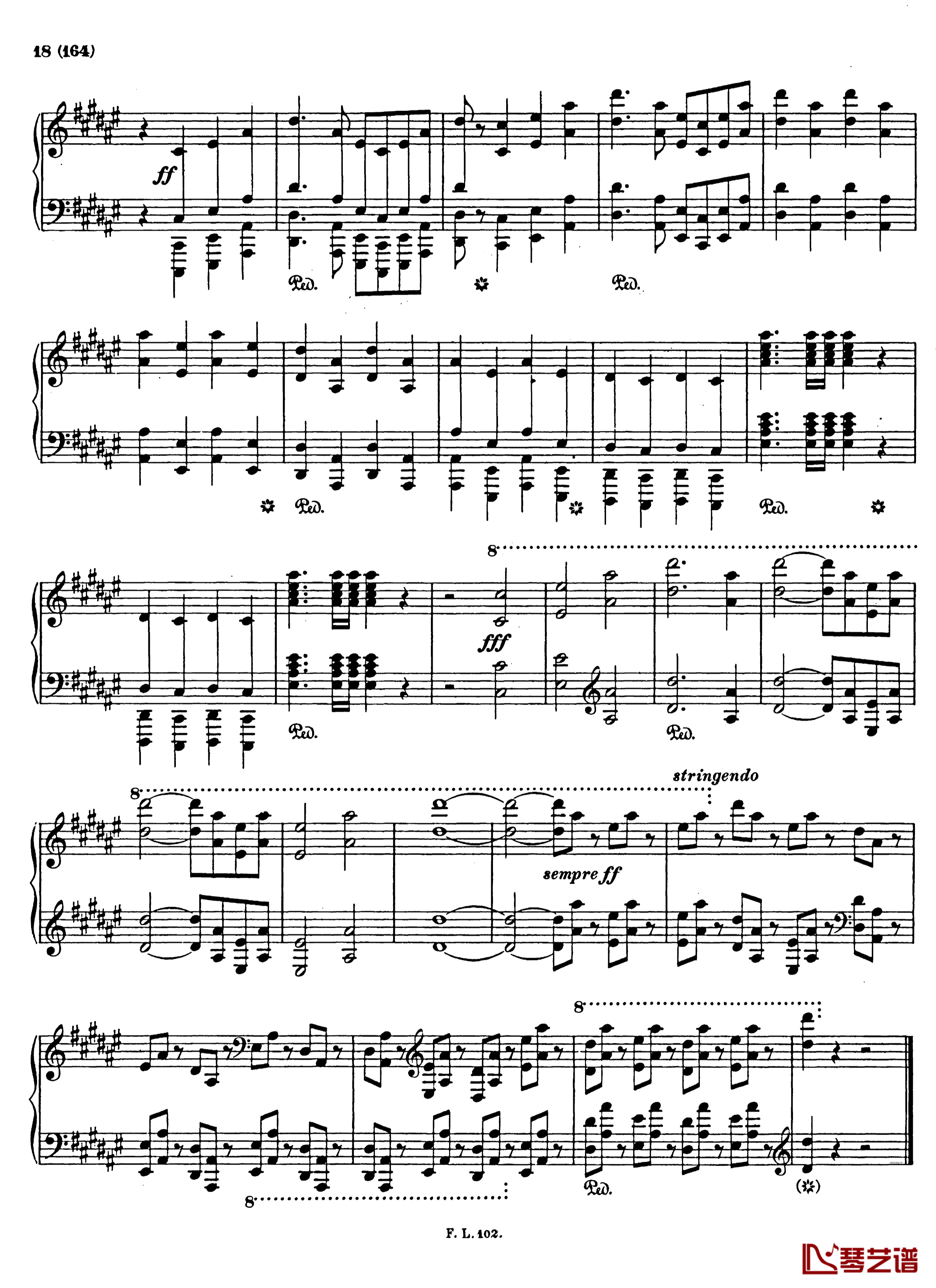 梅菲斯特圆舞曲  第三首 S.216钢琴谱-李斯特18