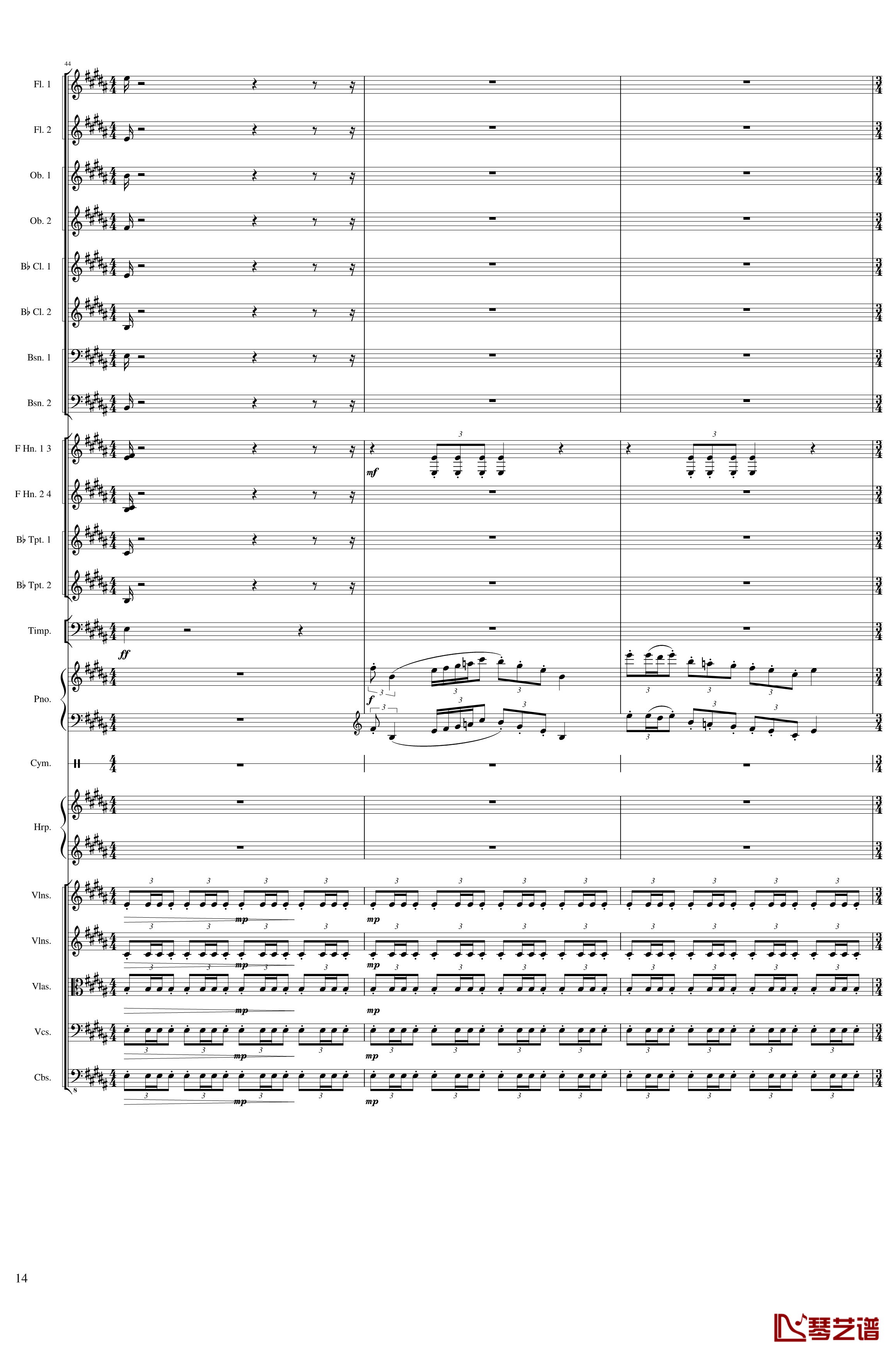 Symphonic Poem No.3, Op.91 Part 3钢琴谱-一个球14