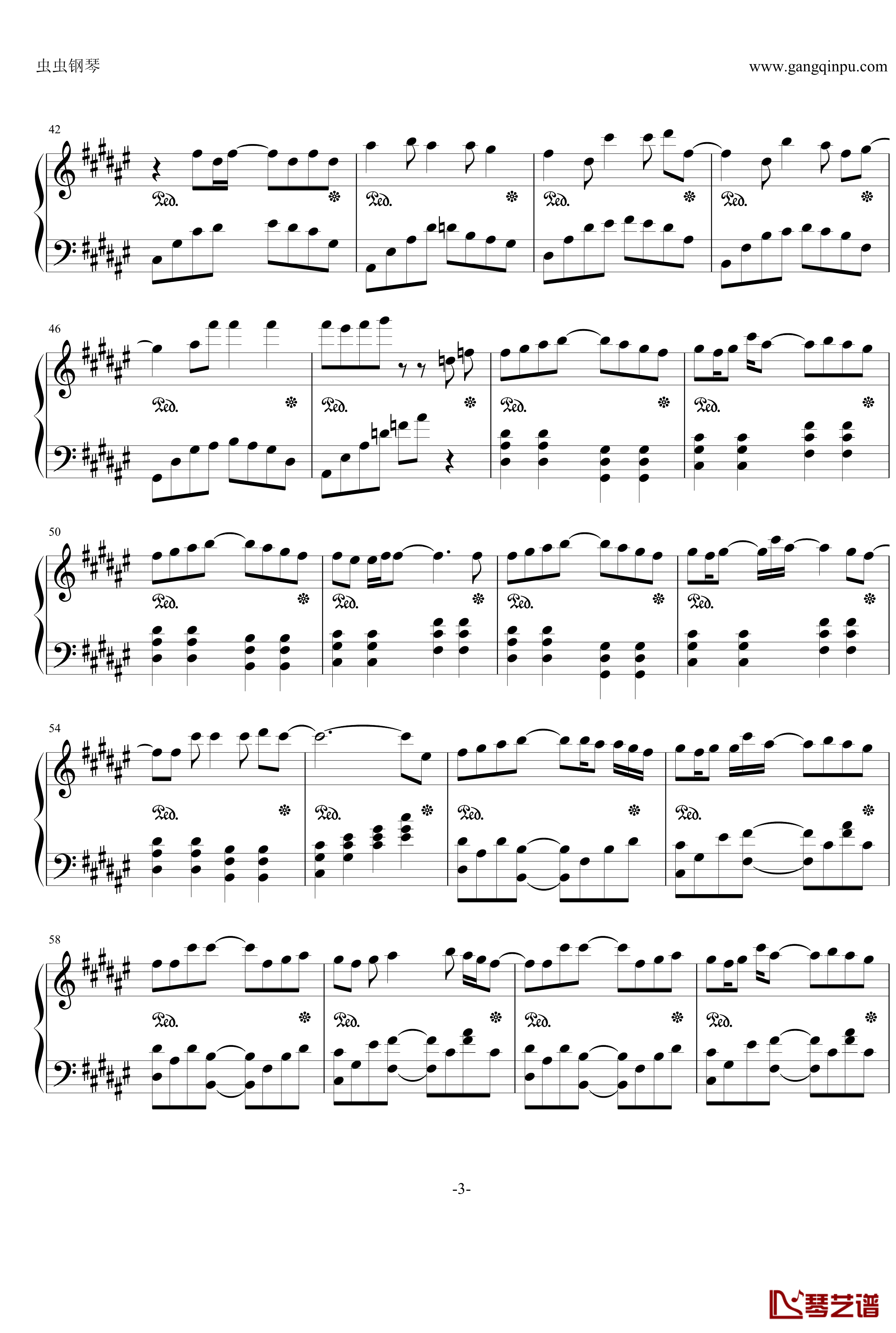 バズル钢琴谱-初音ミク-初音未来3