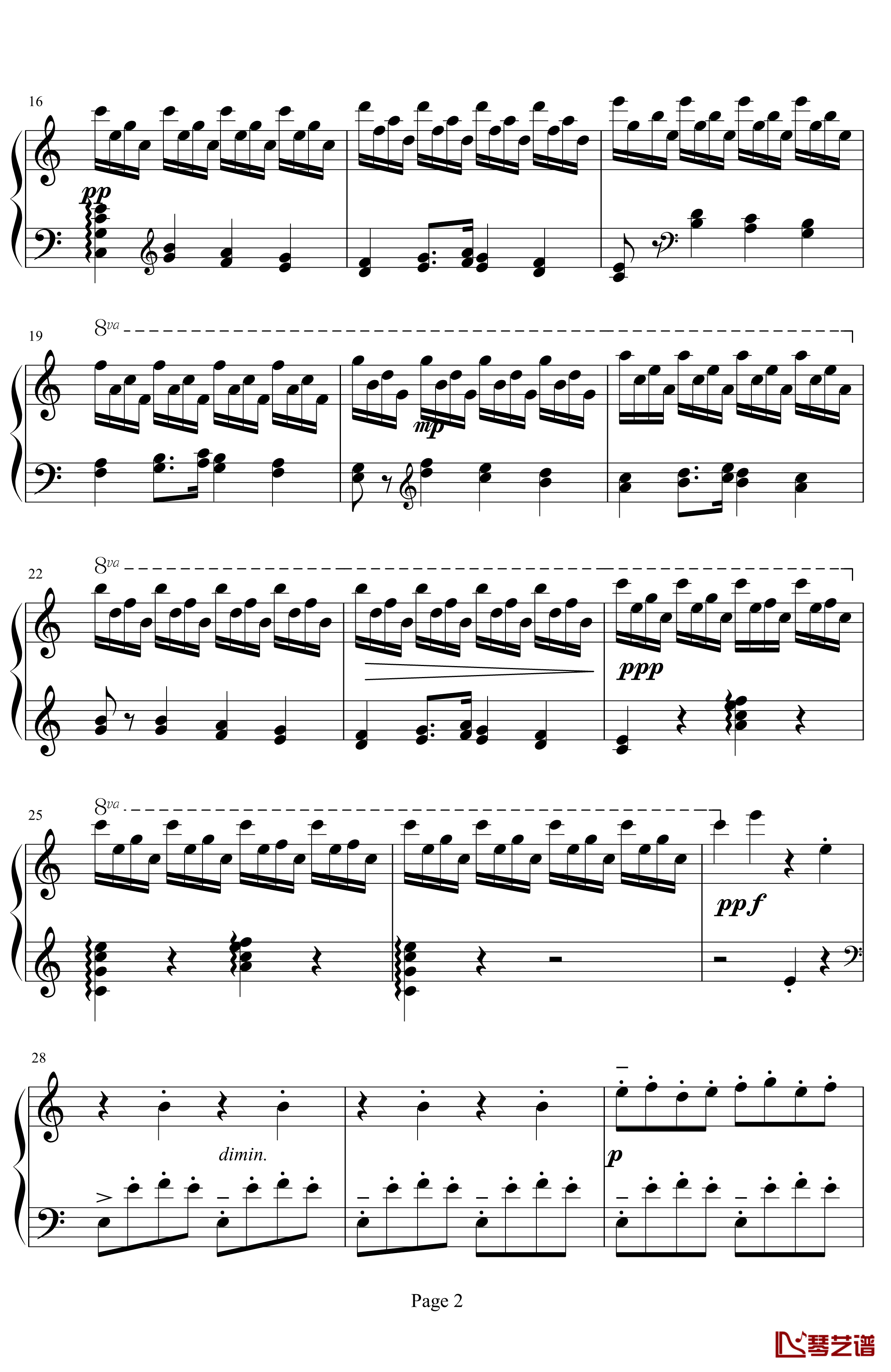 前奏曲钢琴谱-普罗科非耶夫2