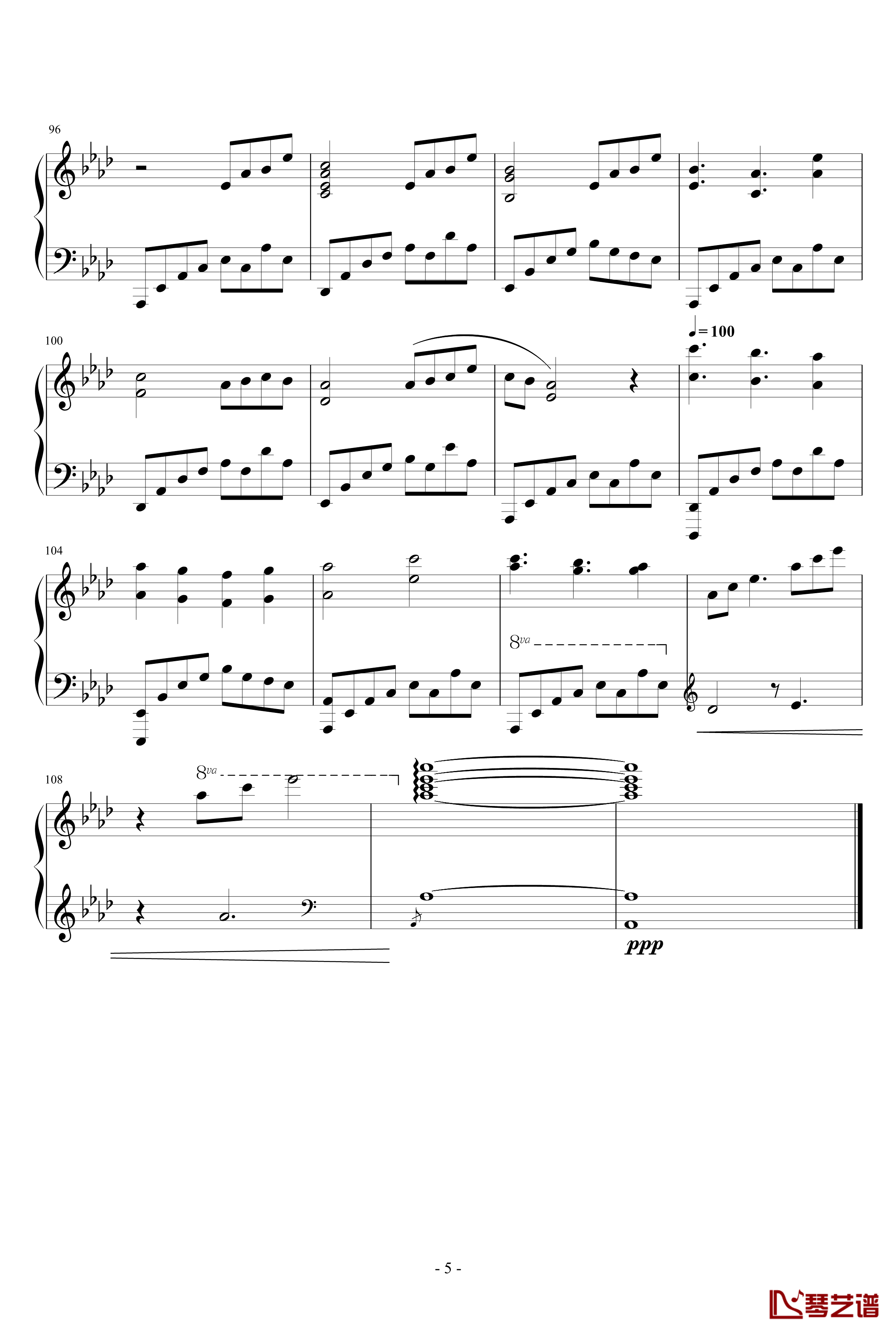 Moonlight钢琴谱-LEF5