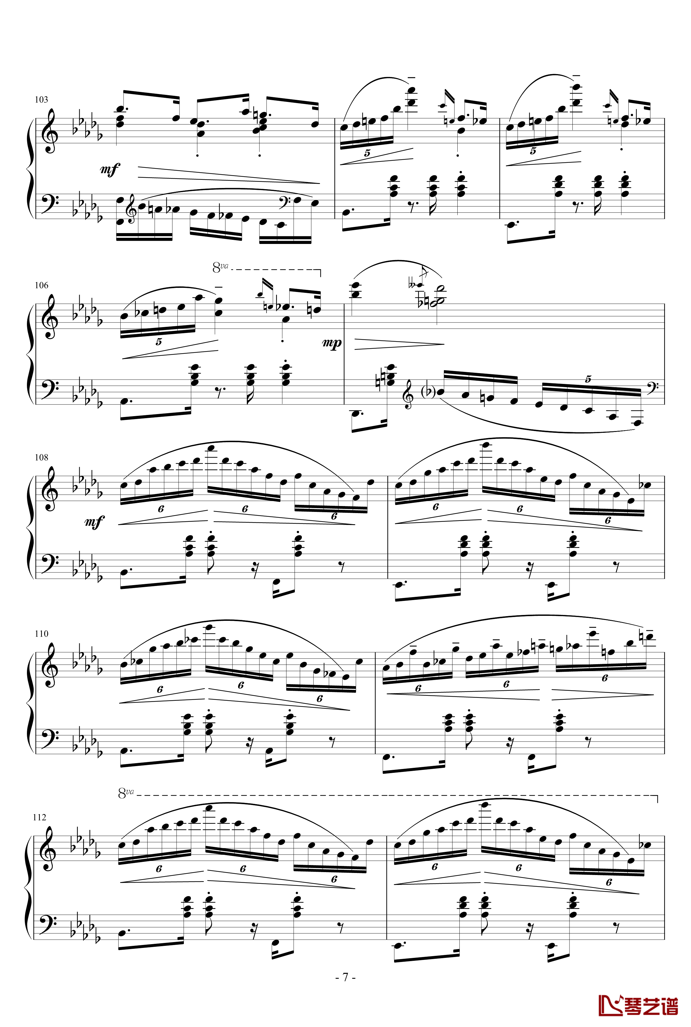 Waltz in B flat minor钢琴谱-KioooS7