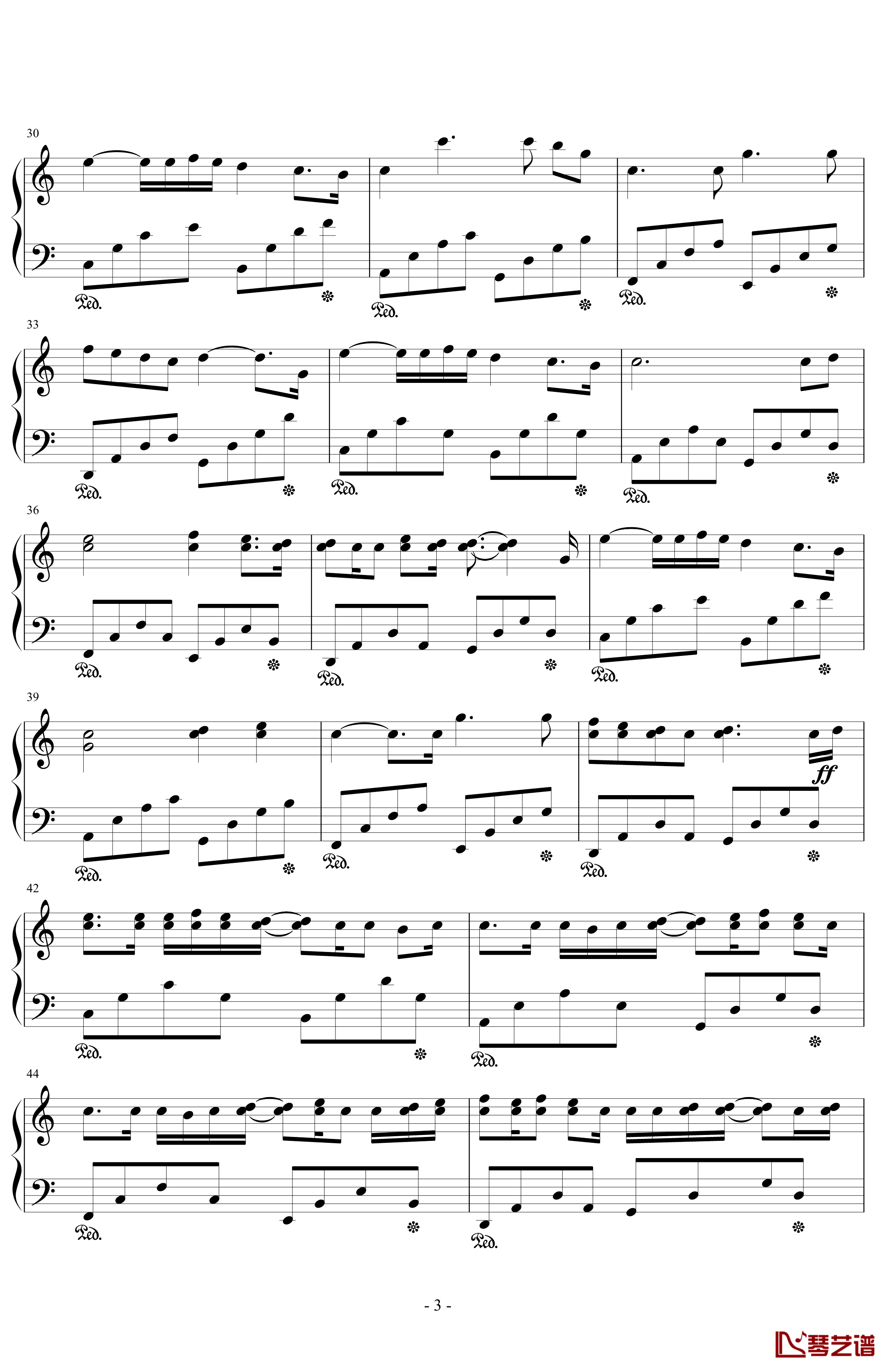 No.6钢琴谱-王小特3
