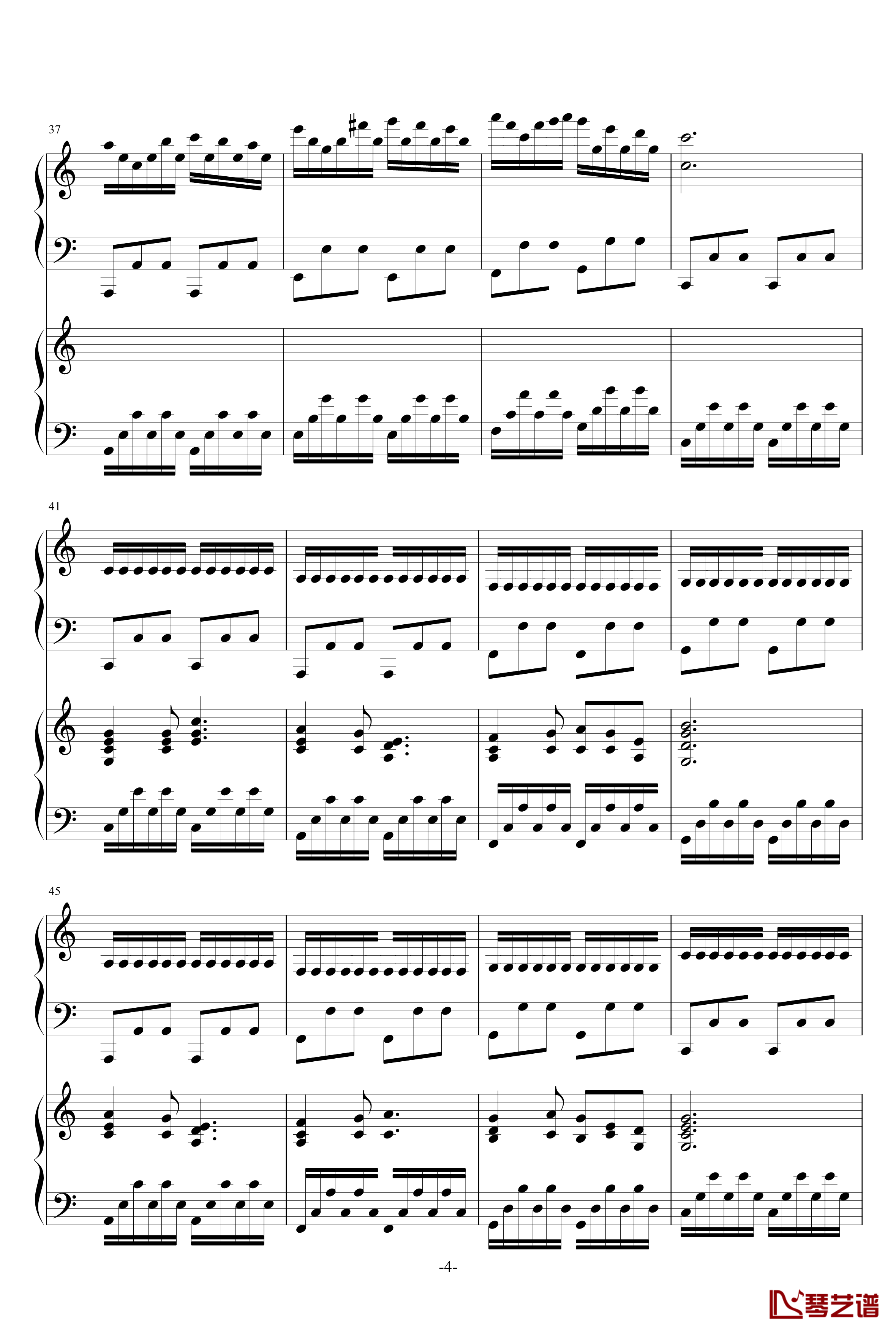极品钢琴高手练习曲3钢琴谱-as21344