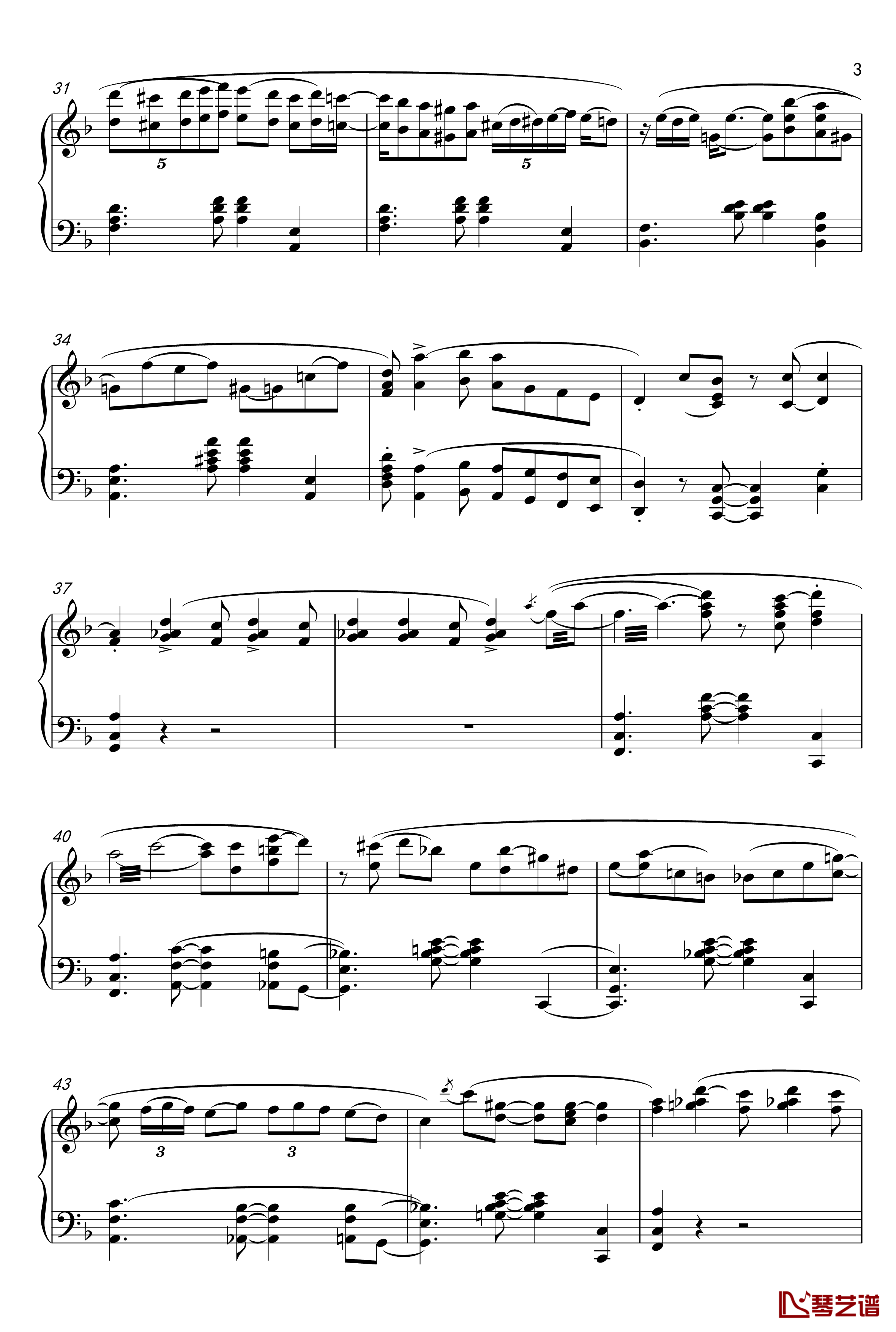 The Crave 1900版钢琴谱-原版-海上钢琴师3