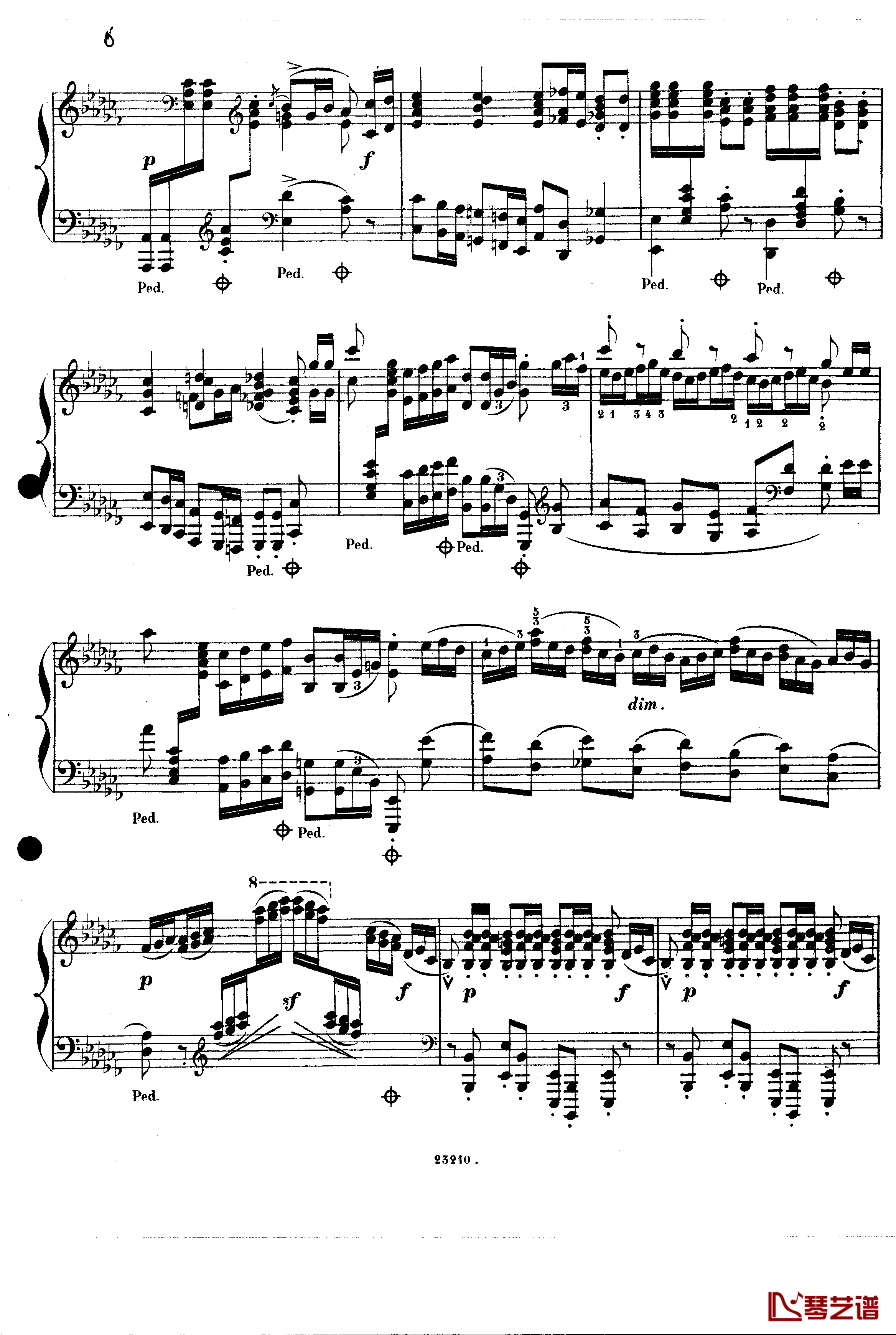 加沃特舞曲Op.14钢琴谱-斯甘巴蒂5