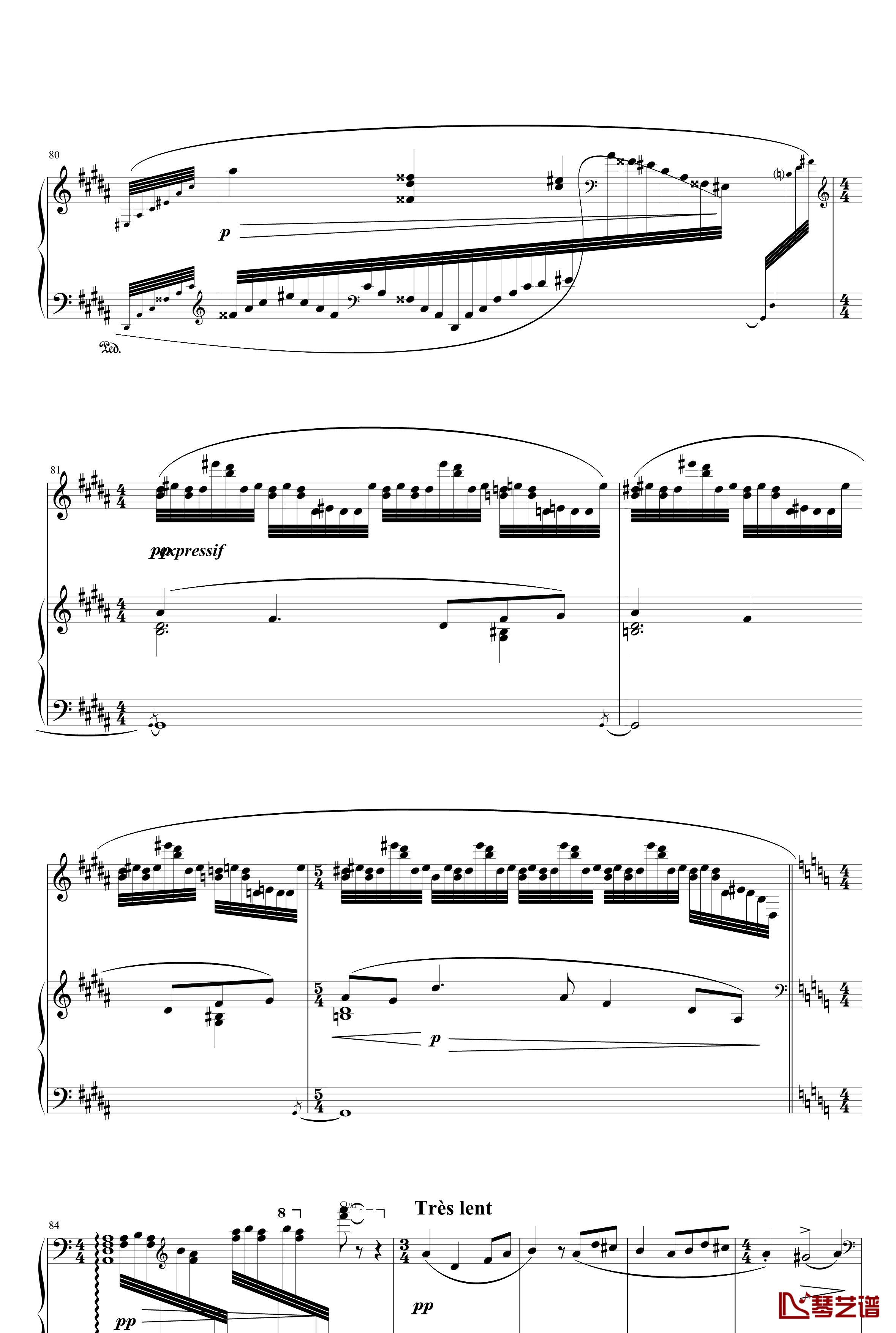 水妖钢琴谱-改良版-拉威尔-Ravel11