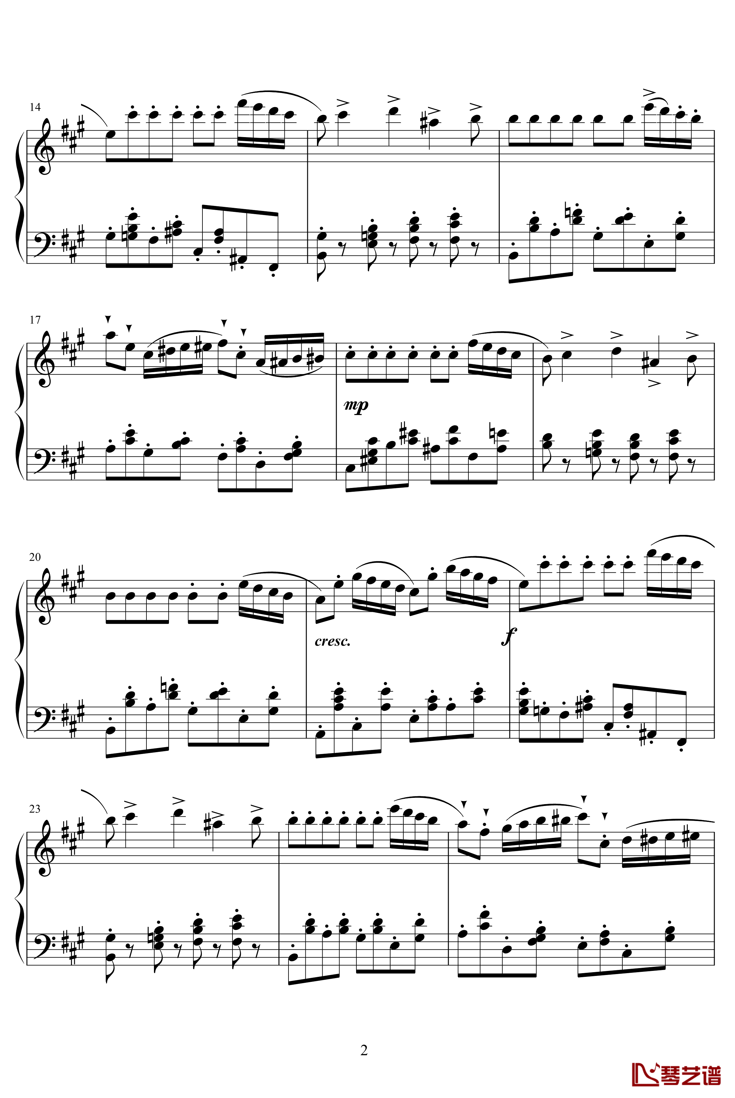 四小天鹅舞曲Charm2版钢琴谱-柴科夫斯基-Peter Ilyich Tchaikovsky2