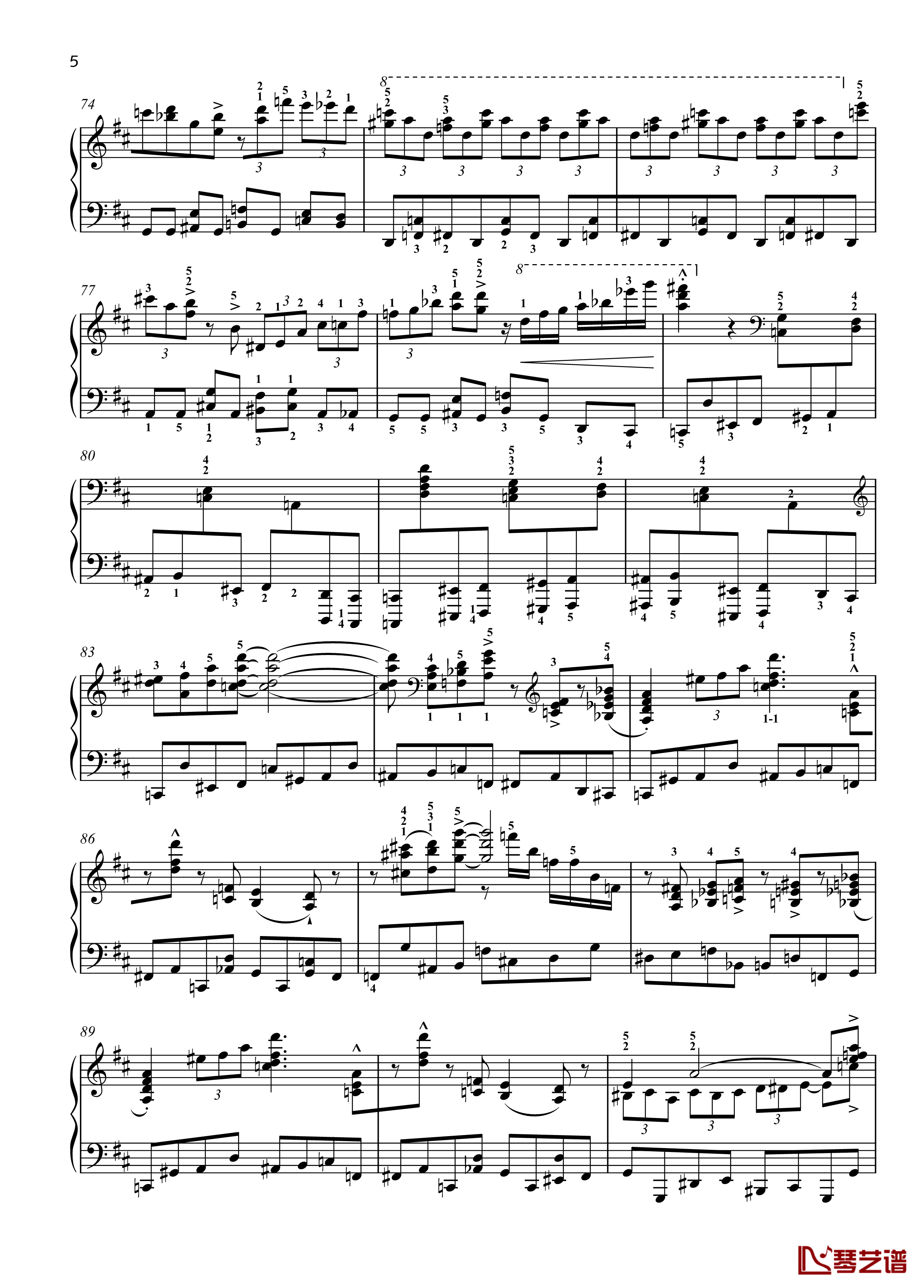八首音乐会练习曲钢琴谱-Eight Concert ?tudes Op 40- No. 5. Shuitka-爵士-尼古拉·凯帕斯汀-Nikolai Kapustin5