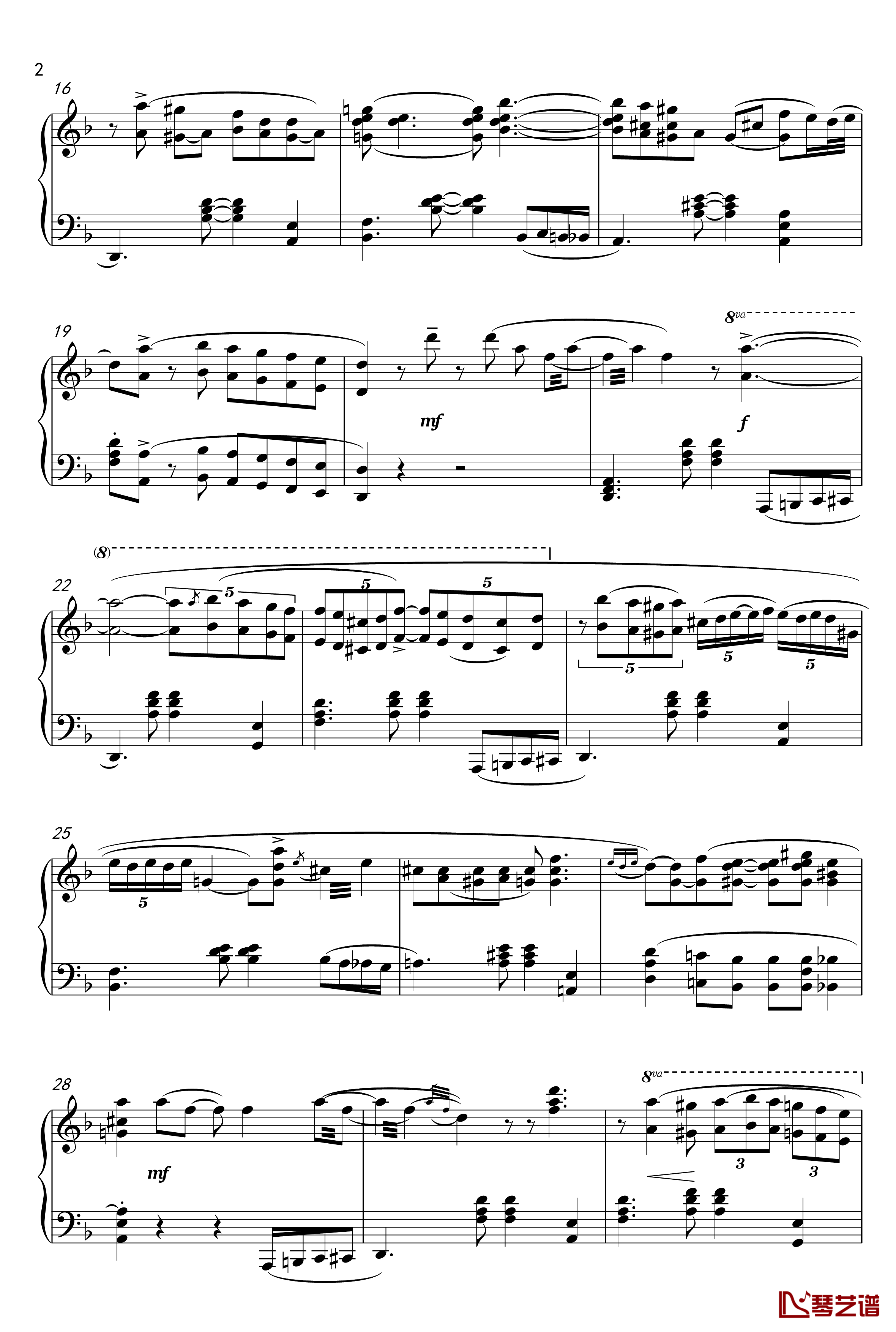 The Crave 1900版钢琴谱-原版-海上钢琴师2