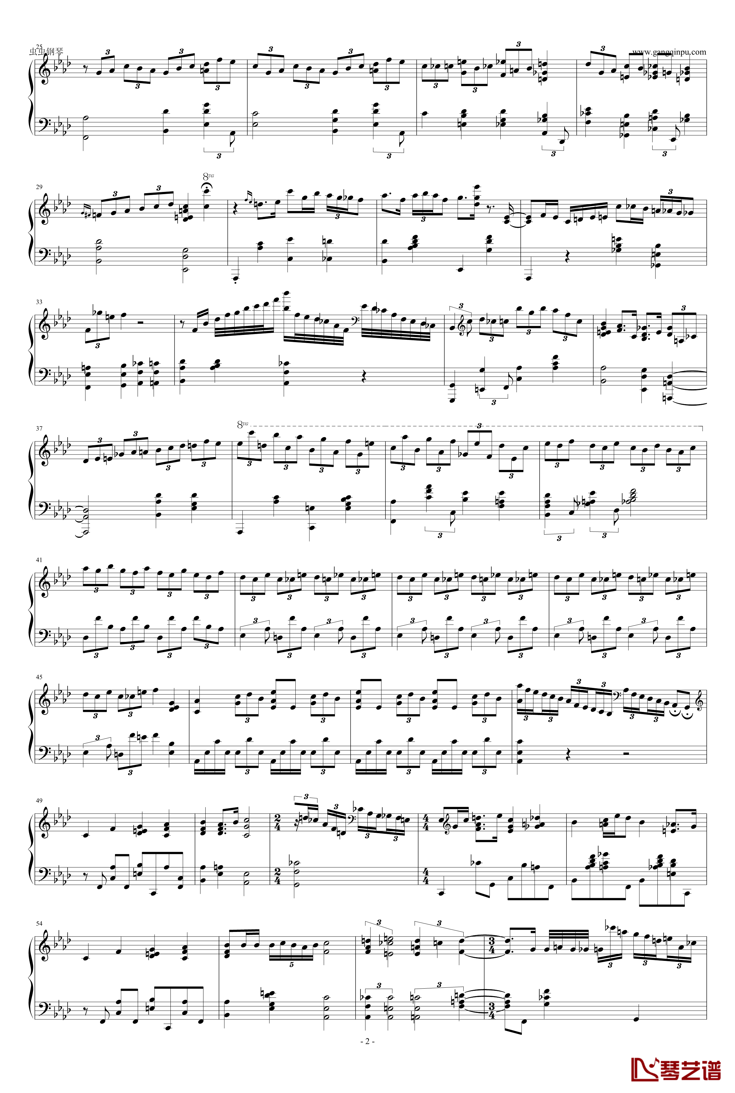 Jazz Chopin Impromptu Op.29钢琴谱-独奏-Carl Orrje2