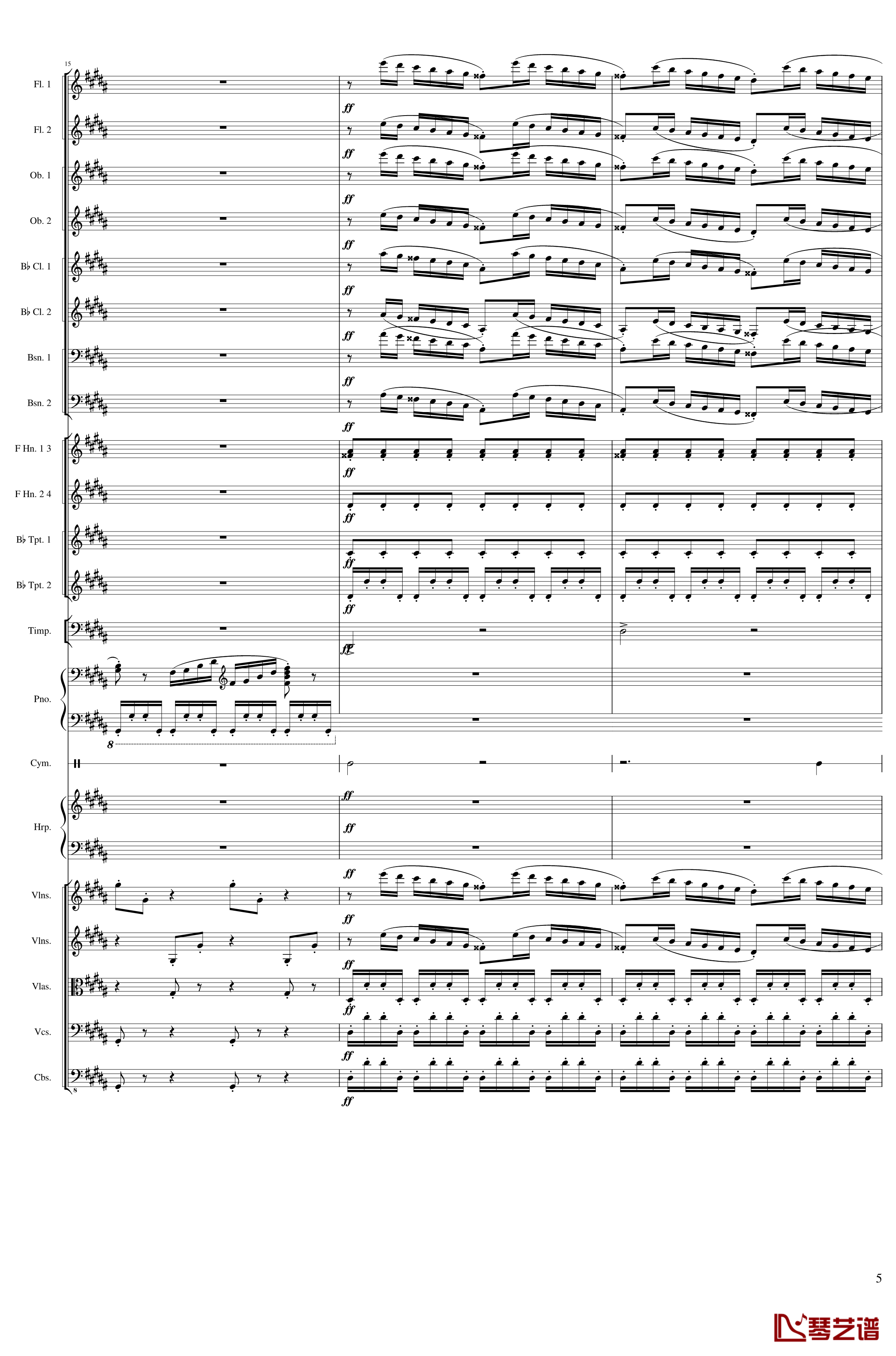 Symphonic Poem No.3, Op.91 Part 3钢琴谱-一个球5