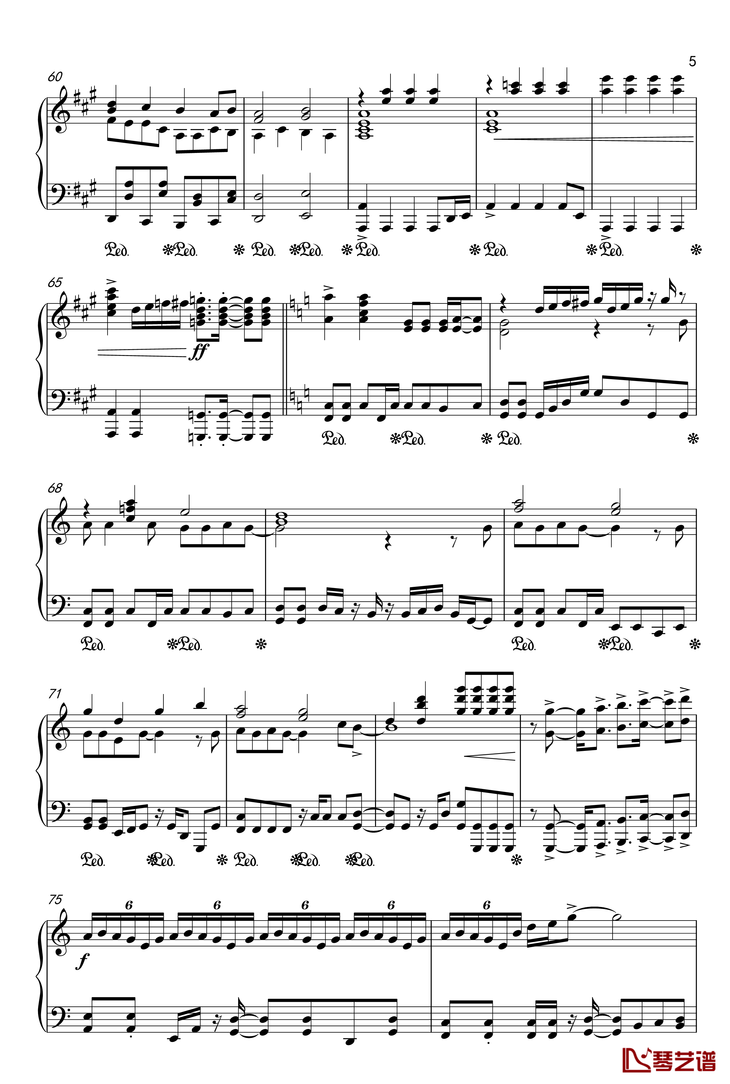 目标是神奇宝贝大师钢琴谱-20周年纪念版5