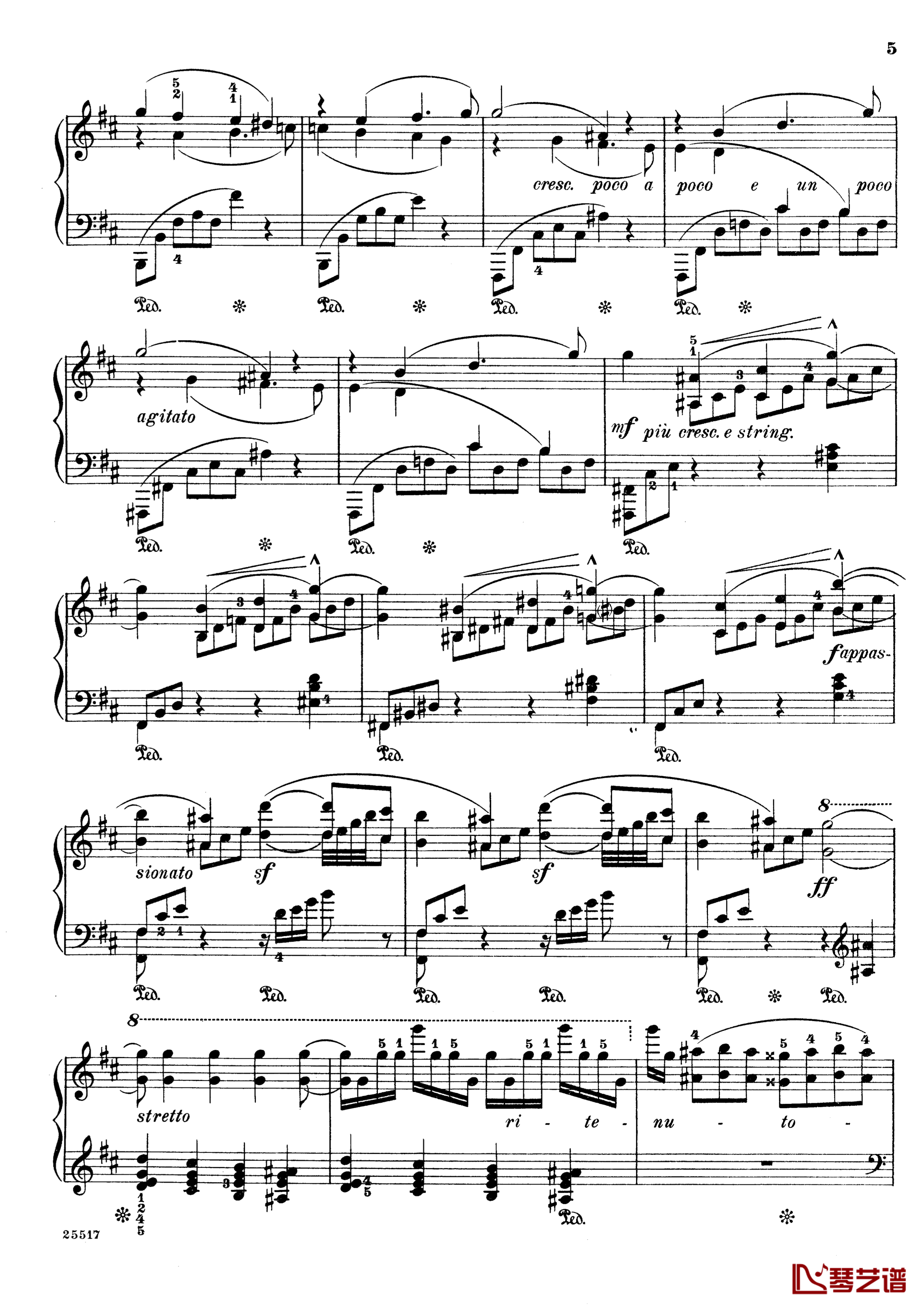 b小调夜曲Op.20No.1钢琴谱-斯甘巴蒂5