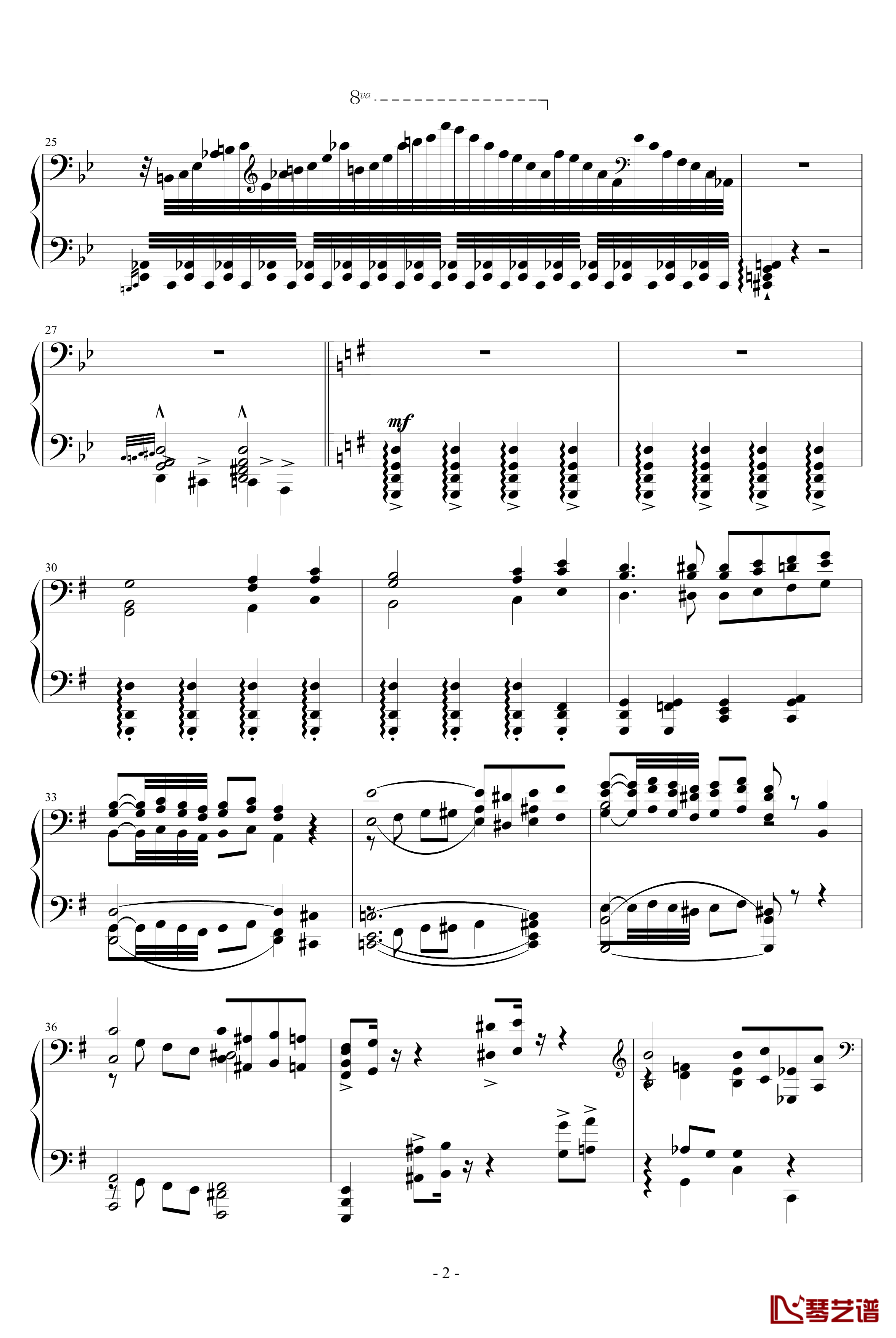 诺玛的回忆钢琴谱-十大最难钢琴曲之一-李斯特2