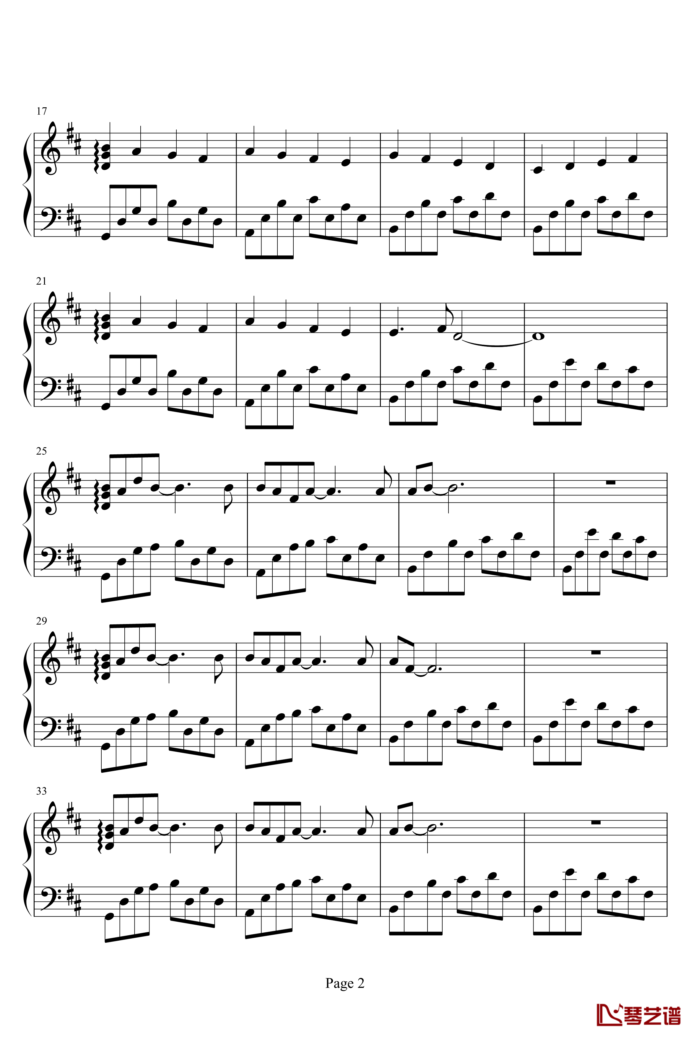 Moonlight钢琴谱-S.E.N.S2