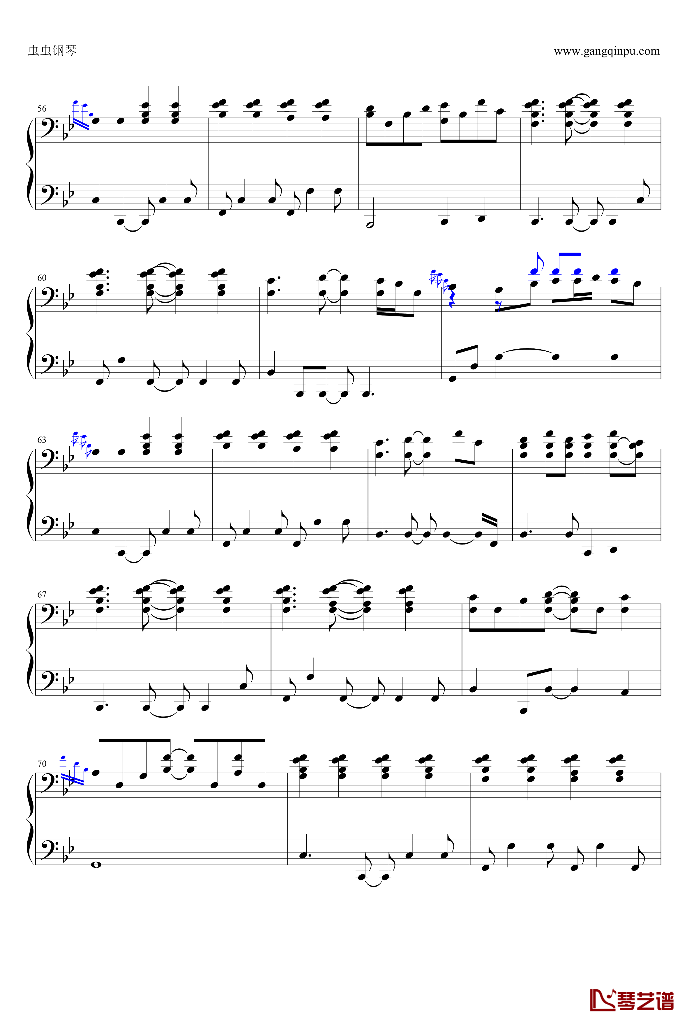 抛物线钢琴谱-蔡健雅-伴奏谱4