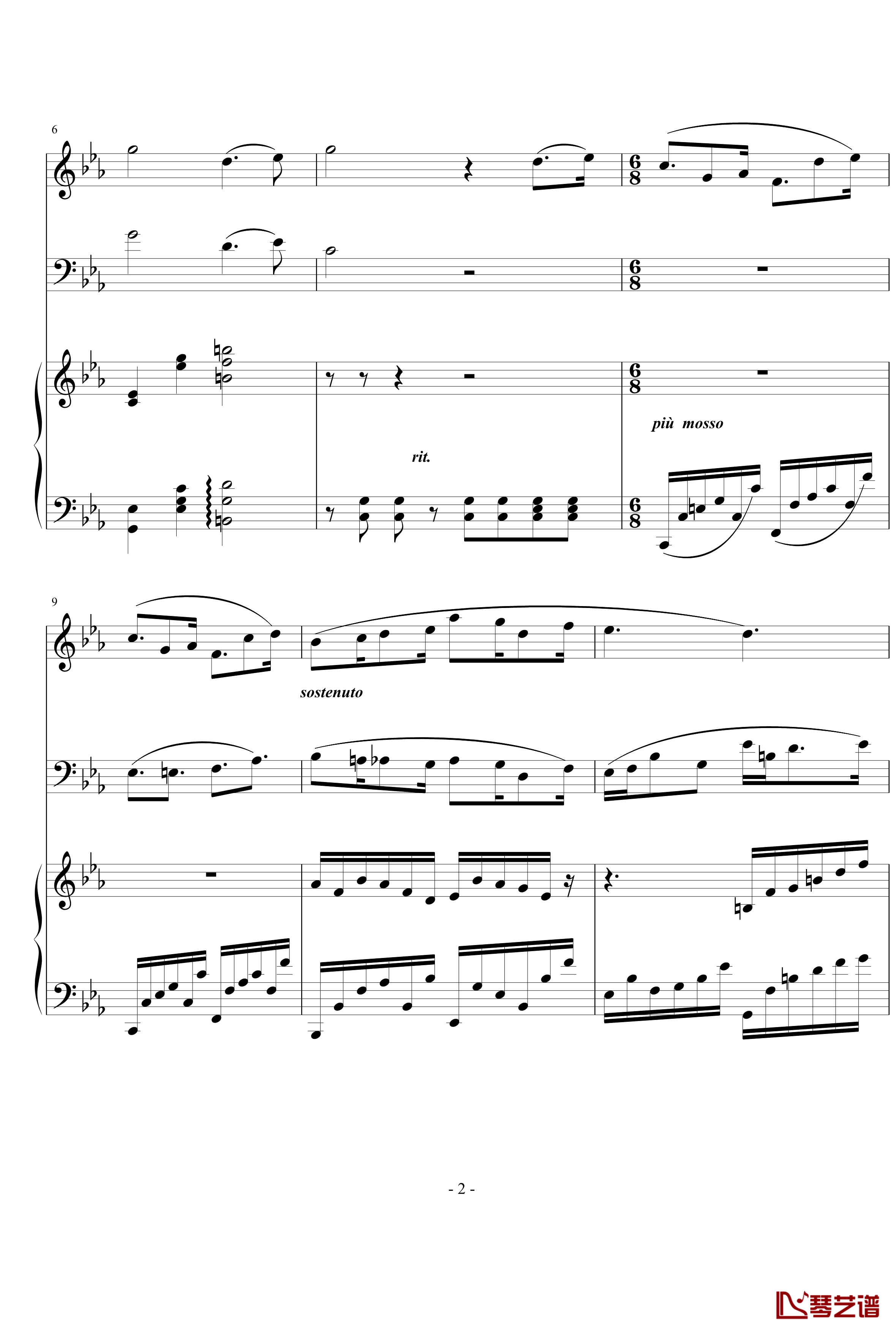 Trio piece钢琴谱-nyride-随写三重奏小品2
