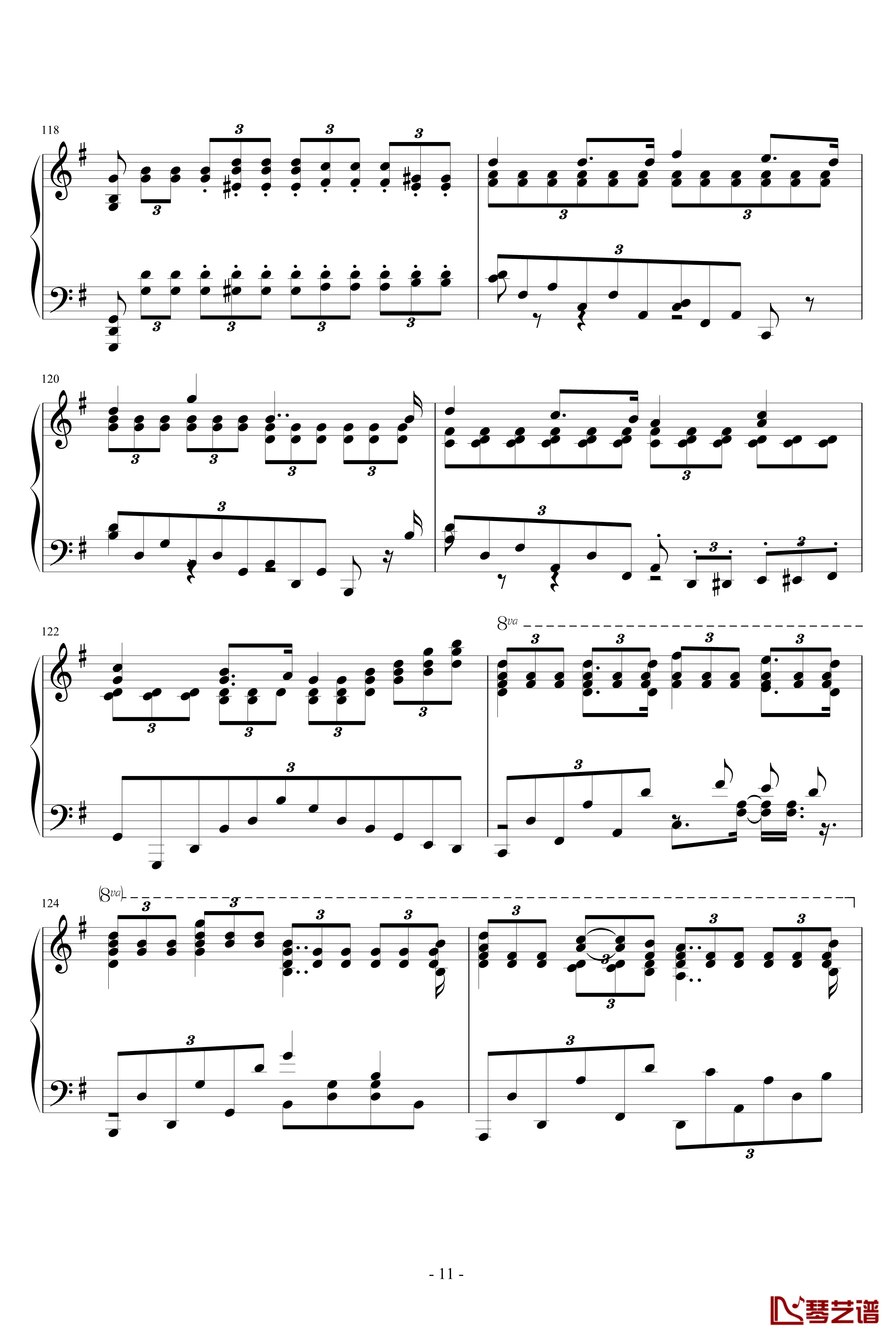 诺玛的回忆钢琴谱-十大最难钢琴曲之一-李斯特11