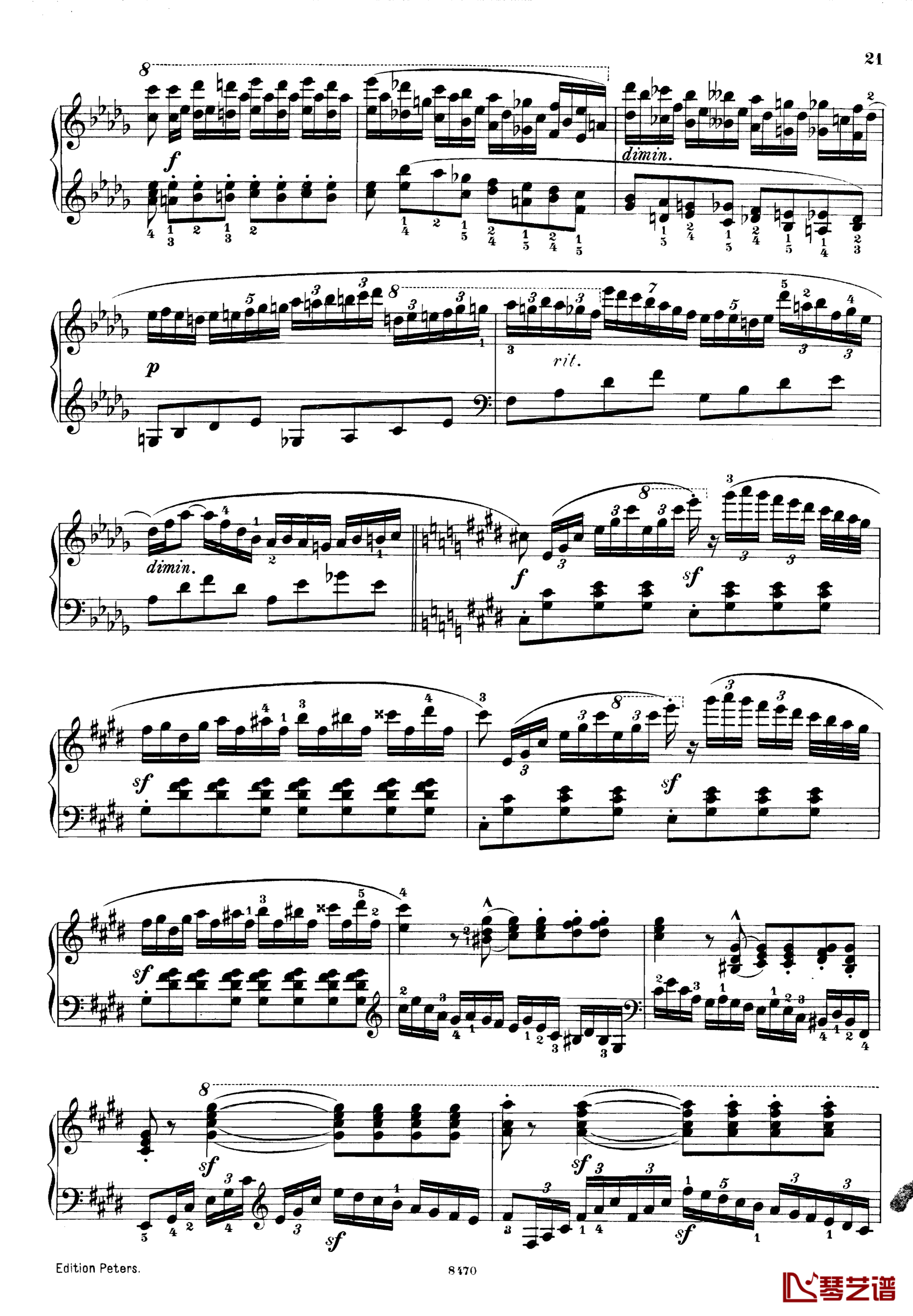 升c小调第三钢琴协奏曲Op.55钢琴谱-克里斯蒂安-里斯21