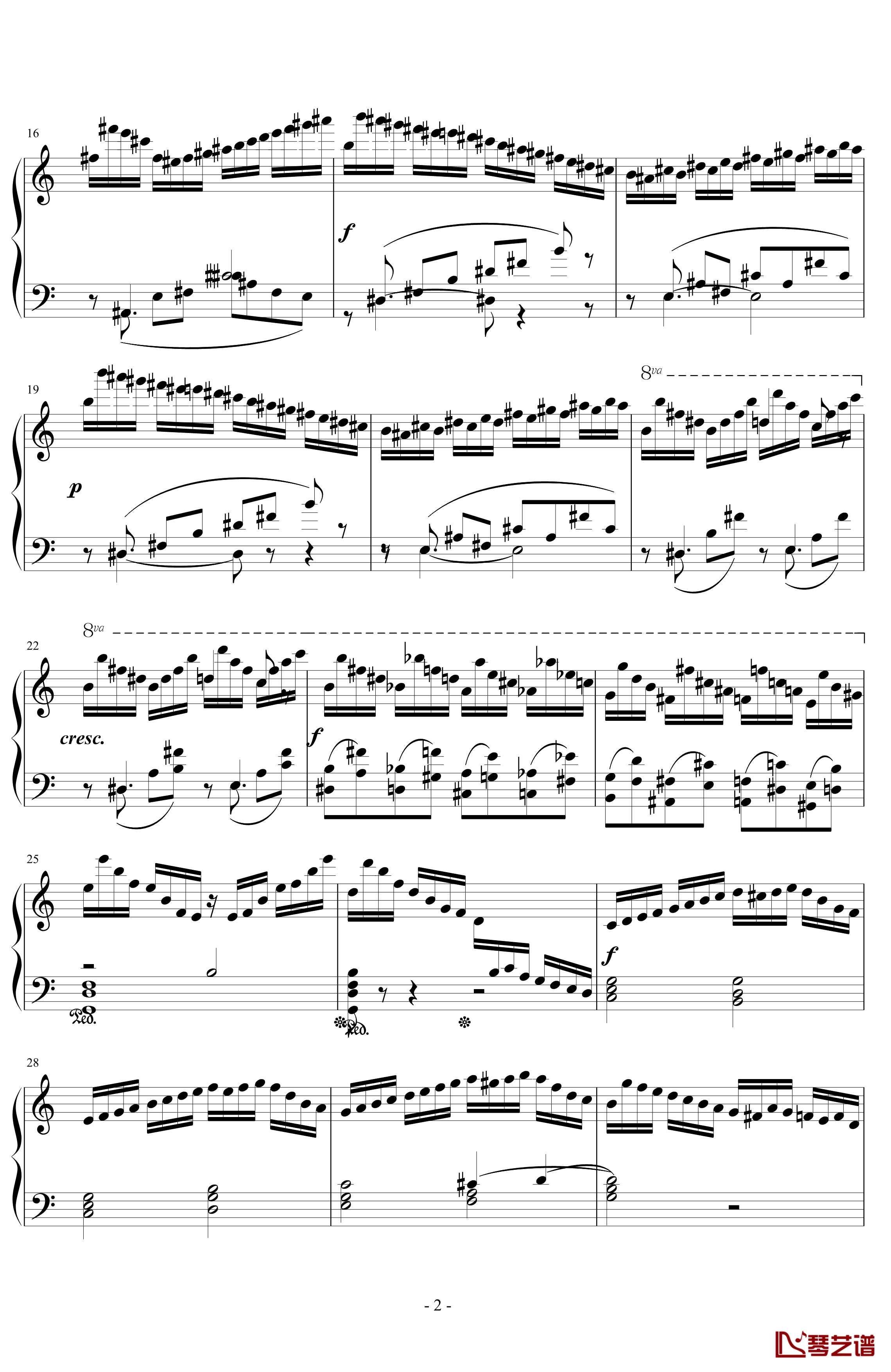 巧技练习曲OP72 NO 5钢琴谱-莫什科夫斯基-Moszkowski2