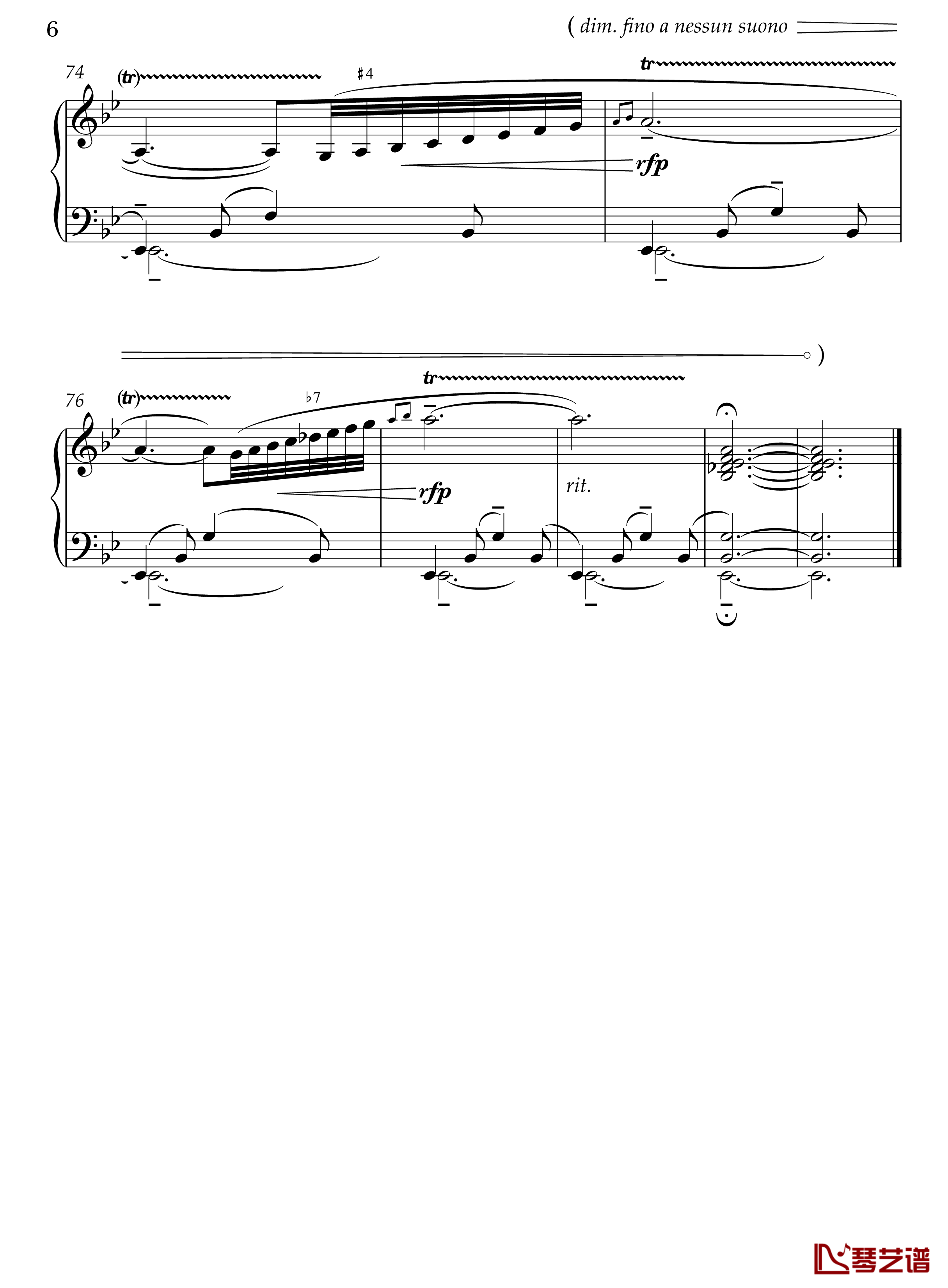 Barcarolle钢琴谱-半璧6