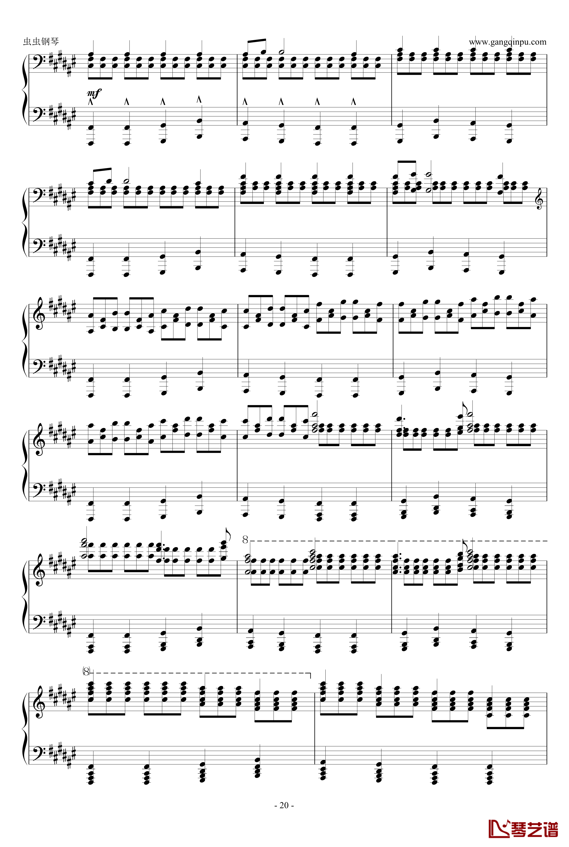 大奏鸣曲第二乐章钢琴谱-新年献礼-阿尔坎20