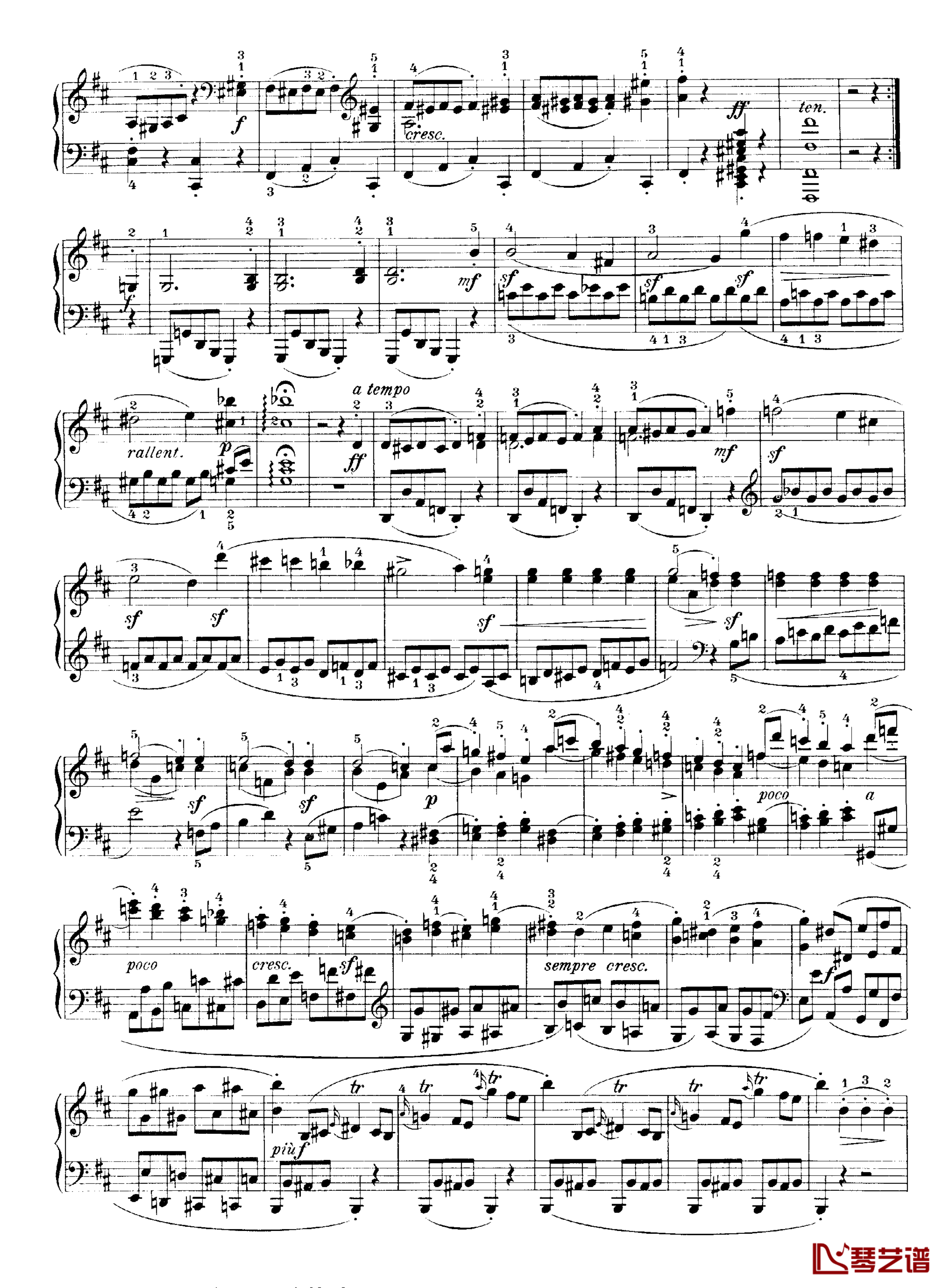 b小调钢琴奏鸣曲Op.40No.2钢琴谱-克莱门蒂4