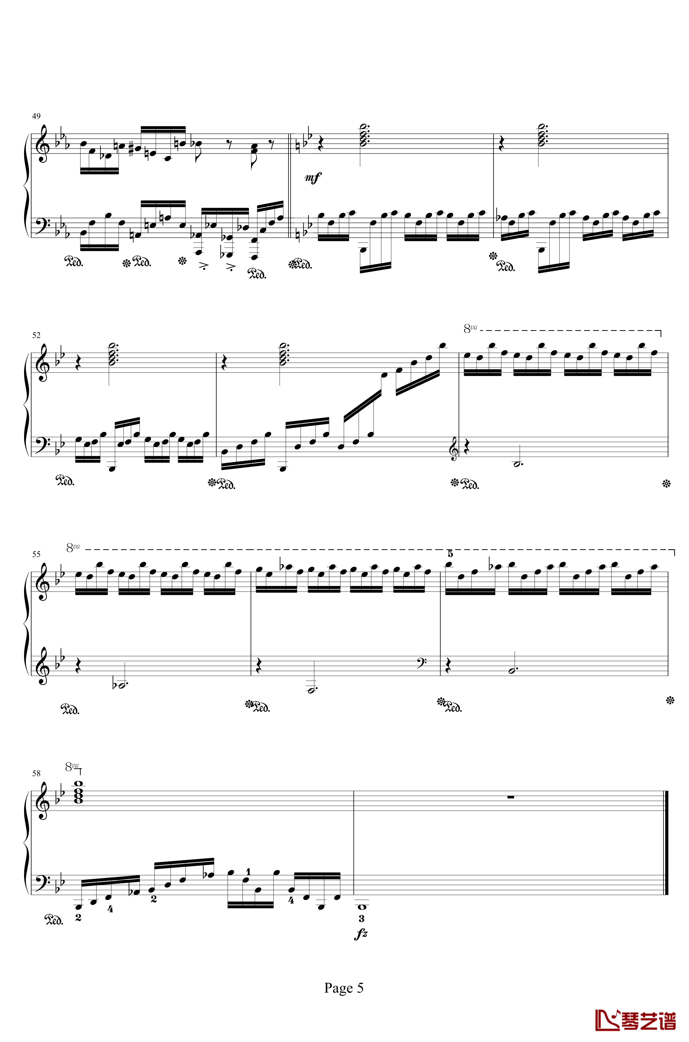 时空幻想练习曲钢琴谱-Ⅰ-晨曦阿西5